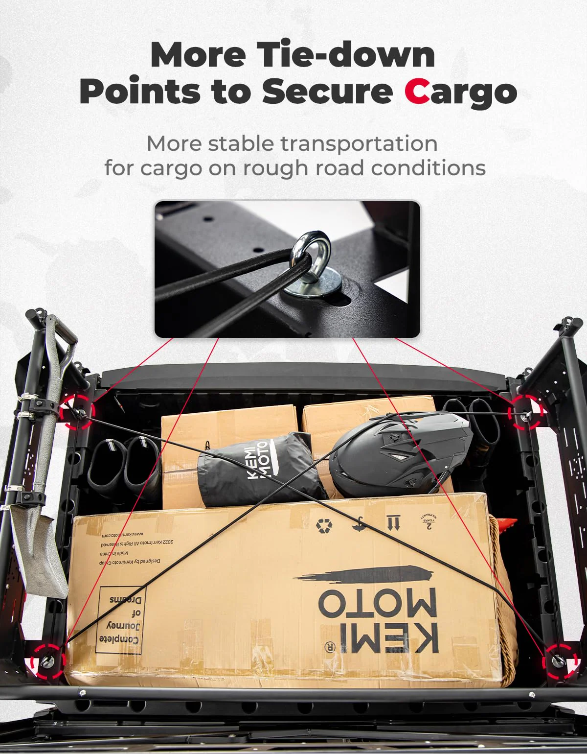 Heavy Duty Rear Cargo Rack for Polaris Ranger 1000/XP 1000/XP 900/XP 570 - Image 5
