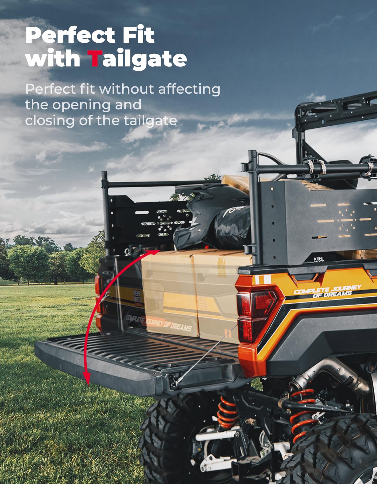 Heavy Duty Rear Cargo Rack for Polaris Ranger 1000/XP 1000/XP 900/XP 570 - Image 6