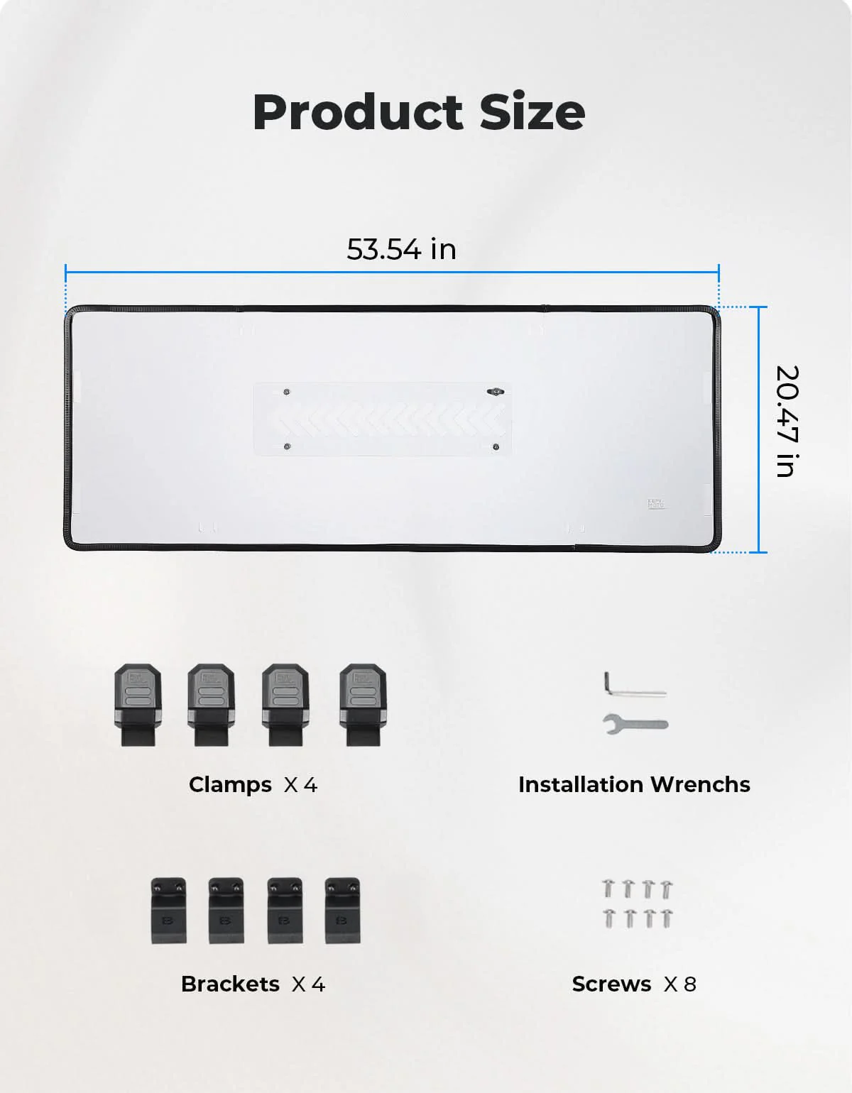 Rear Clear Windshield with Sliding Vents for Tracker 800SX - Image 7