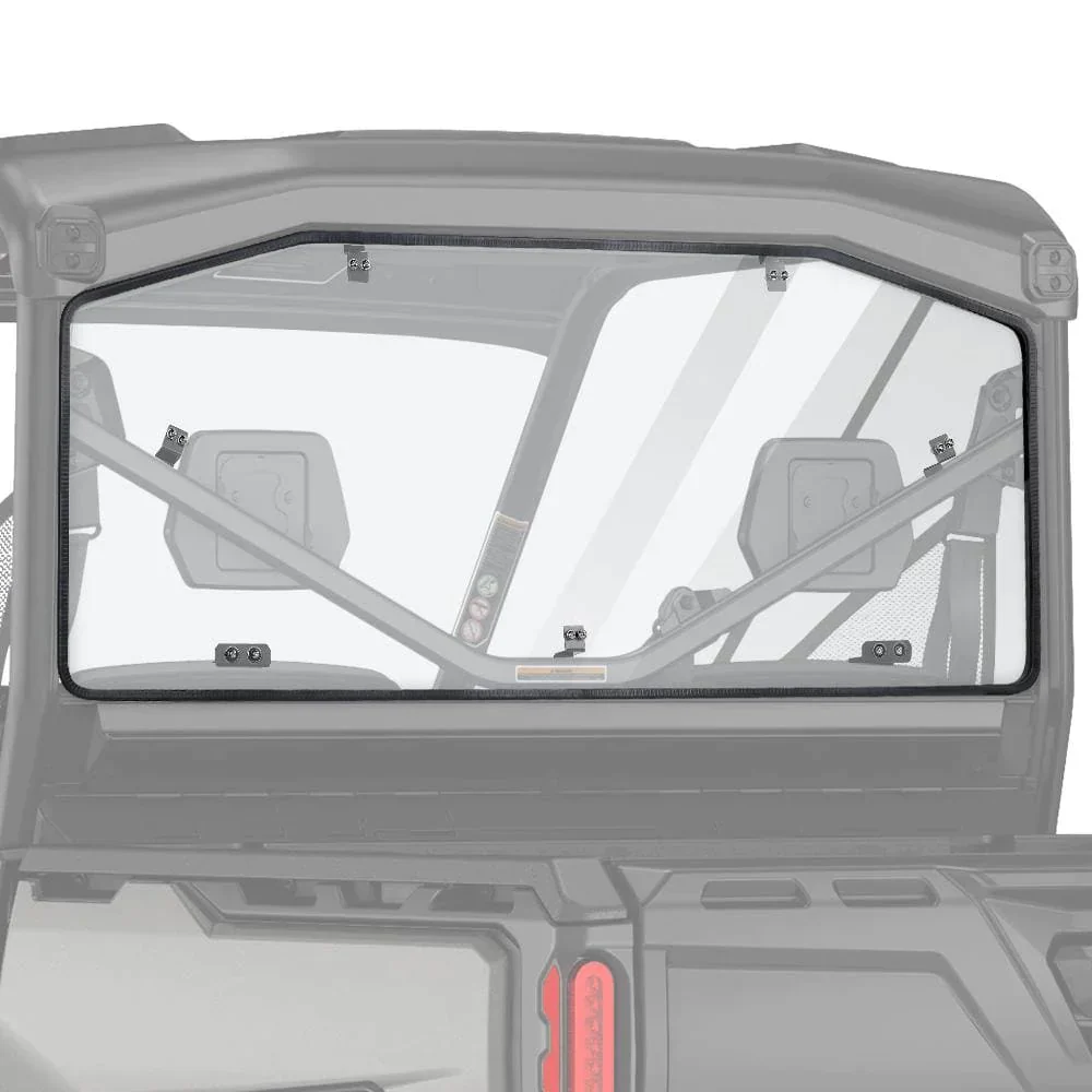 Rear & Front Vented Full Windshield for Can Am Defender - Image 3