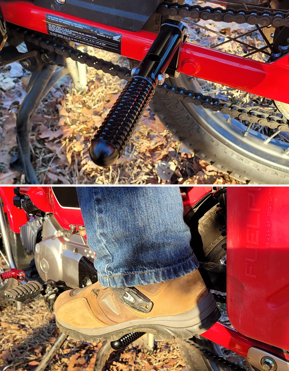 Rear Passenger Footrest Foot Pegs for CT125 Trail 125 - Image 4