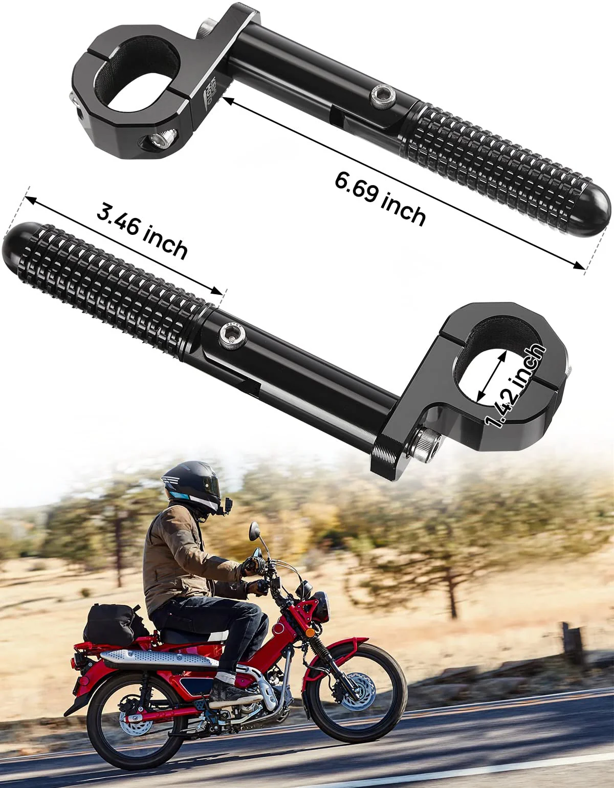 Rear Passenger Footrest Foot Pegs for CT125 Trail 125 - Image 5