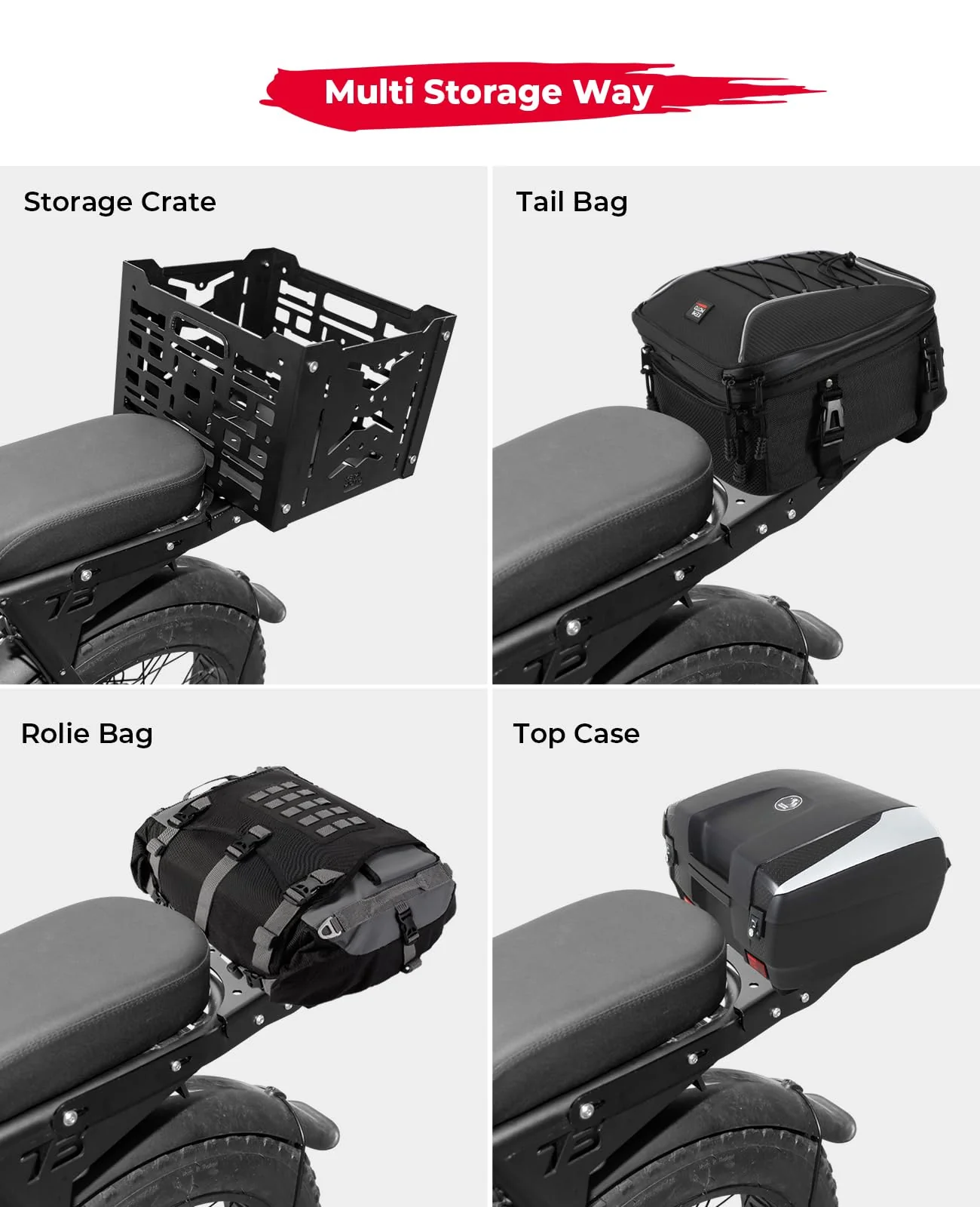 Rear Rack Aluminum for Super73 Z/S Series - Image 3
