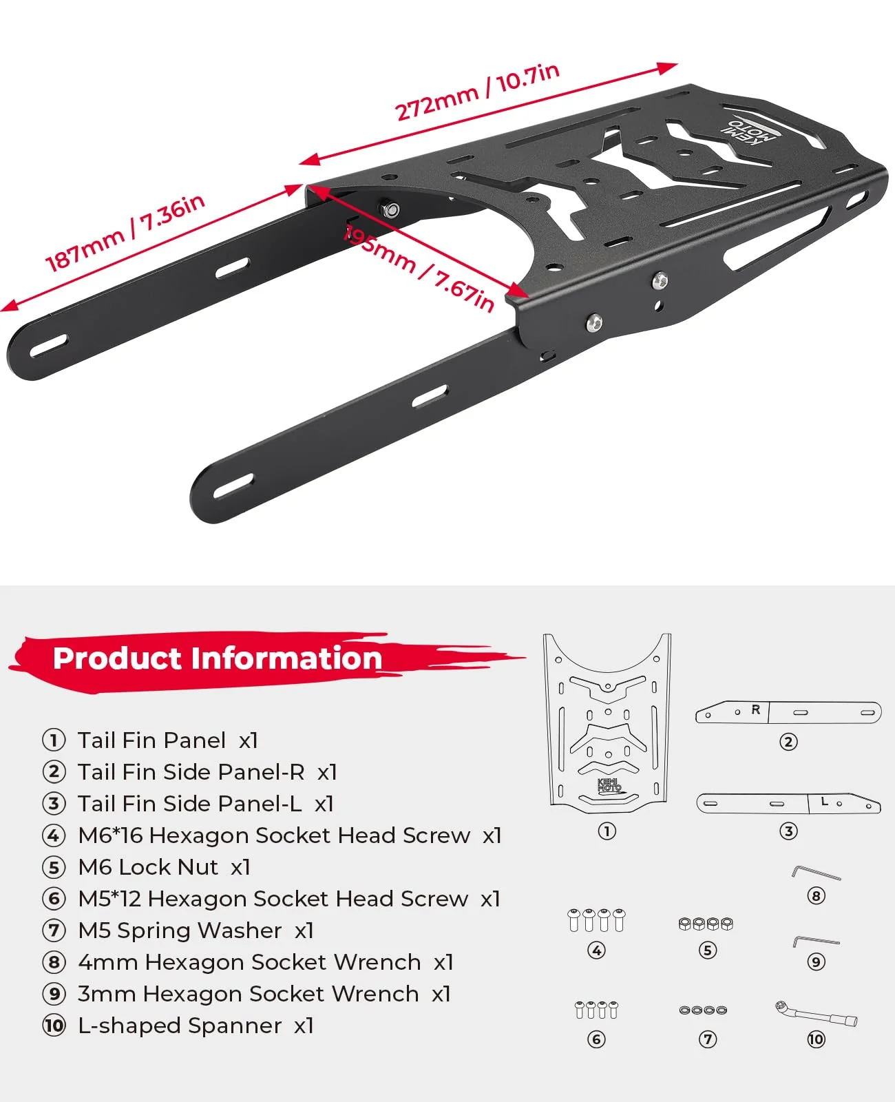 Rear Rack Aluminum for Super73 Z/S Series - Image 6