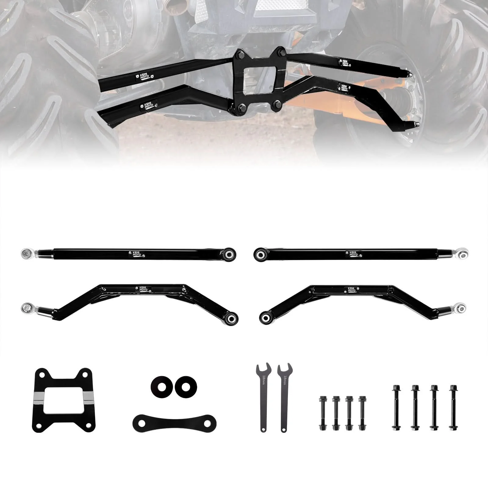 17-23 XP 1000 Rear Radius Arms for Polaris RZR XP 1000/RZR 4 1000 2017-2023 - Image 7