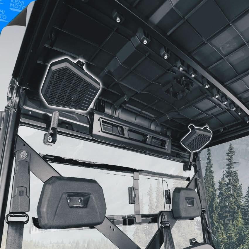 Rear Roof Speakers Pods Enclosures Holders for Polaris Ranger XP 1000/Crew 2018-2025 - Image 12