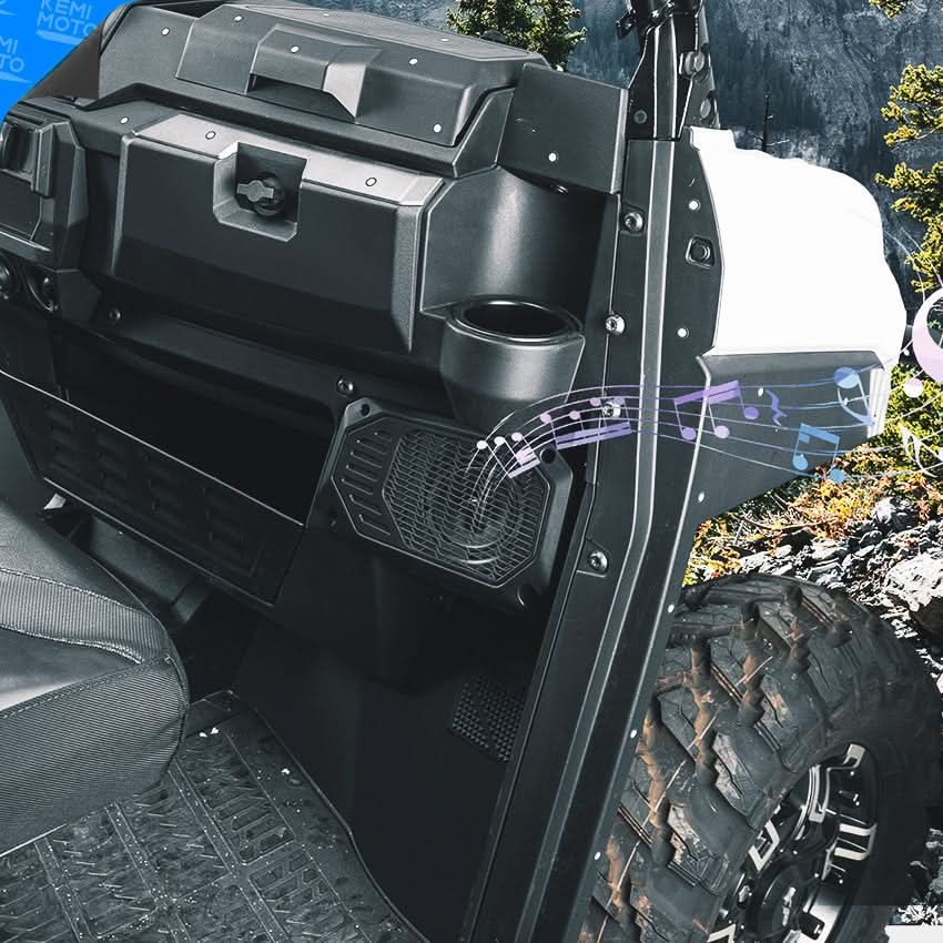 Rear Roof Speakers Pods Enclosures Holders for Polaris Ranger XP 1000/Crew 2018-2025 - Image 13
