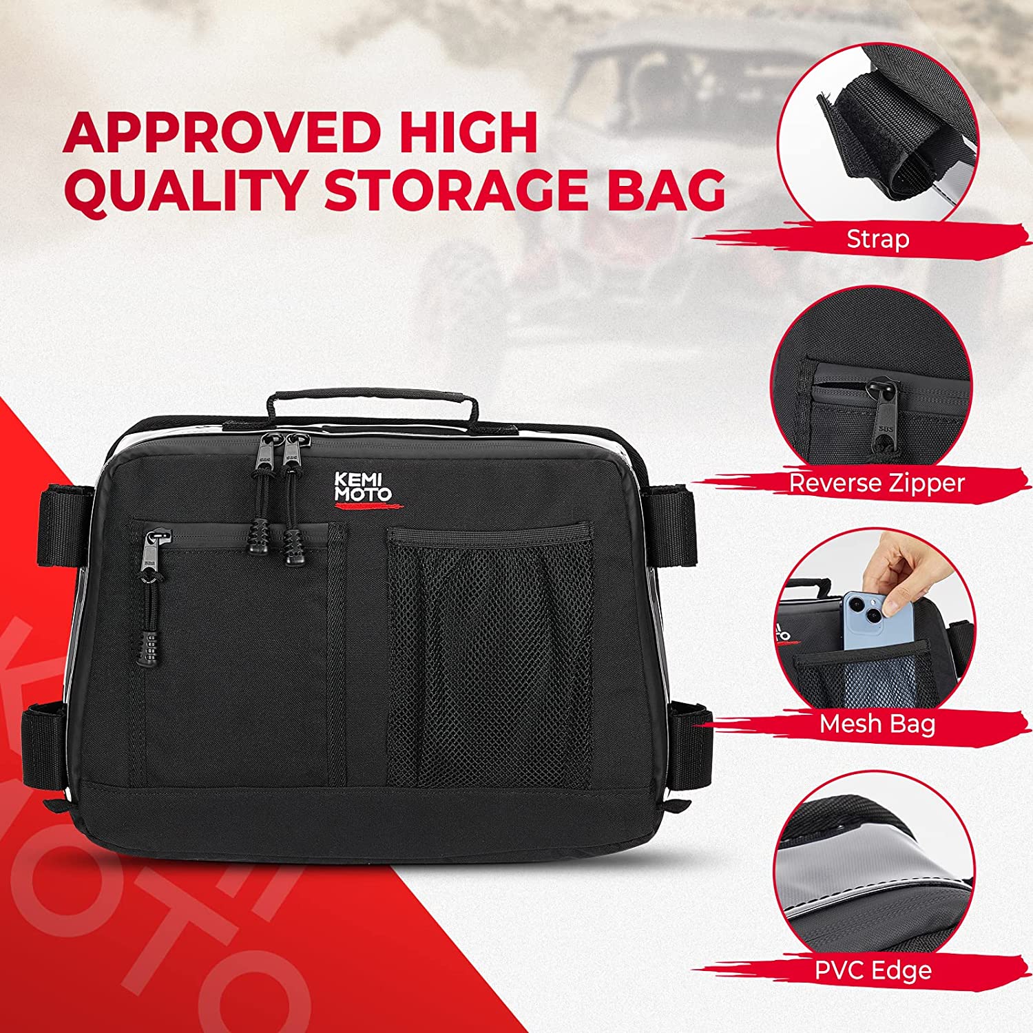 Rear & Roof Storage Bags for Can-Am Maverick X3 - Image 10