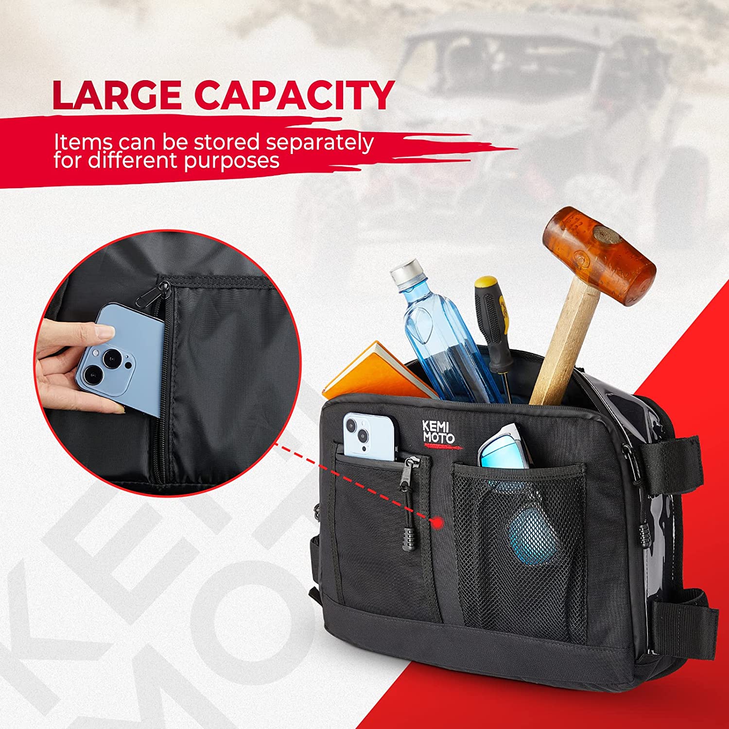 Rear & Roof Storage Bags for Can-Am Maverick X3 - Image 11