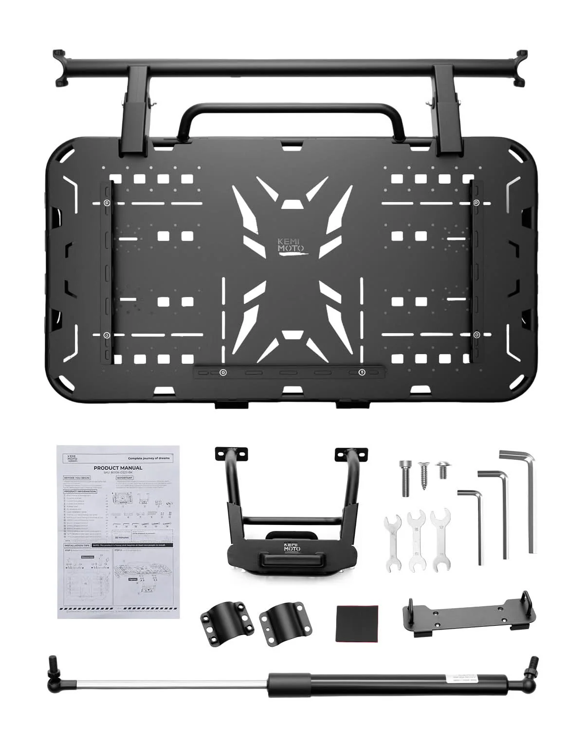 Rear Spare Tire Carrier & Cargo Rack for Can-Am Maverick R 2024+ – Heavy-Duty UTV Bed Storage Accessory - Image 6