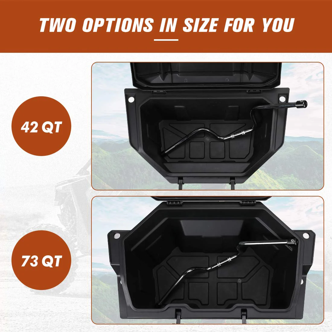 73 QT Rear Storage Bed Box for Polaris RZR PRO XP / 4 (2020-2026) - Image 4