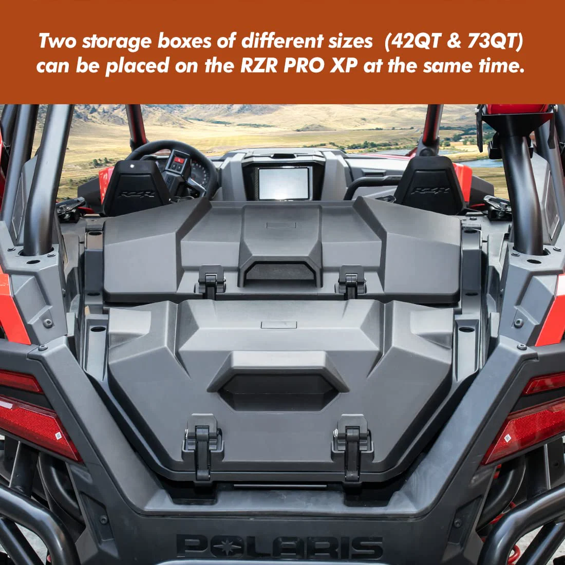 73 QT Rear Storage Bed Box for Polaris RZR PRO XP / 4 (2020-2026) - Image 5