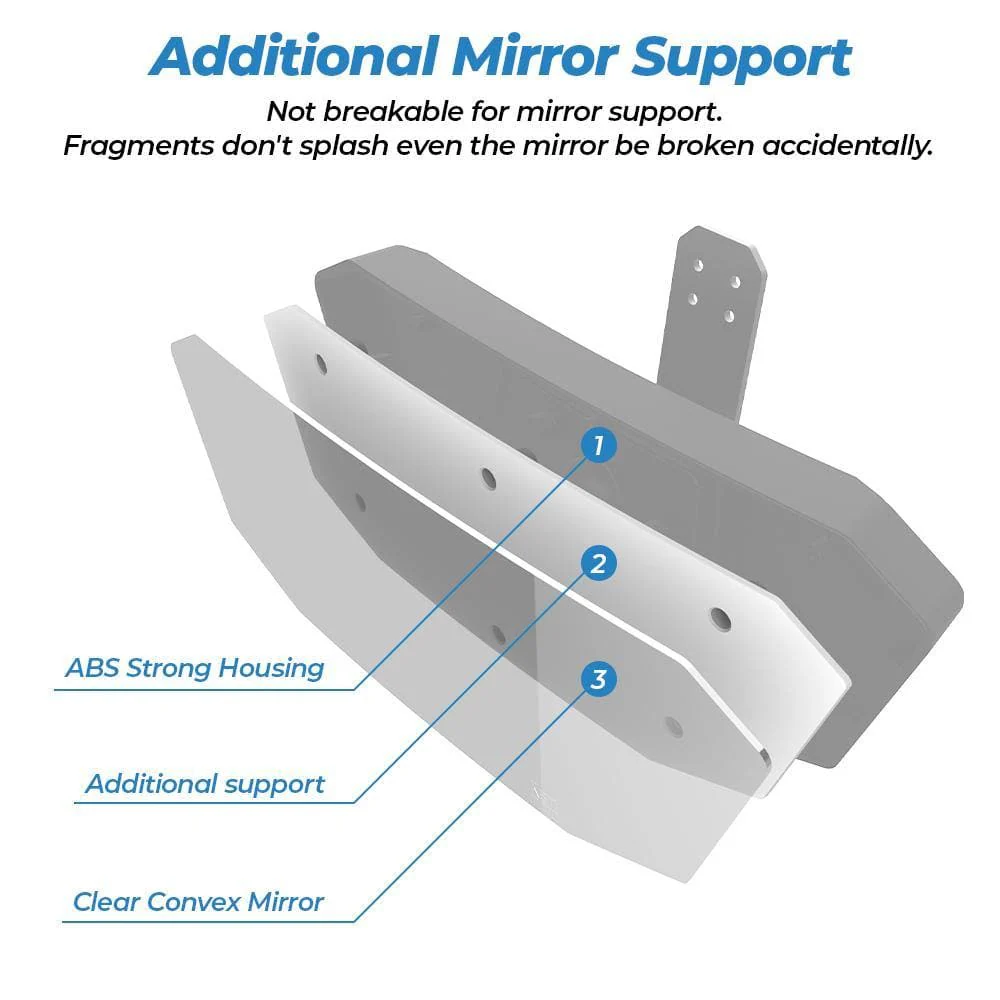 Upgraded Rear View Mirror for Polaris Ranger 500/570/900/1000 Crew XP - Image 6