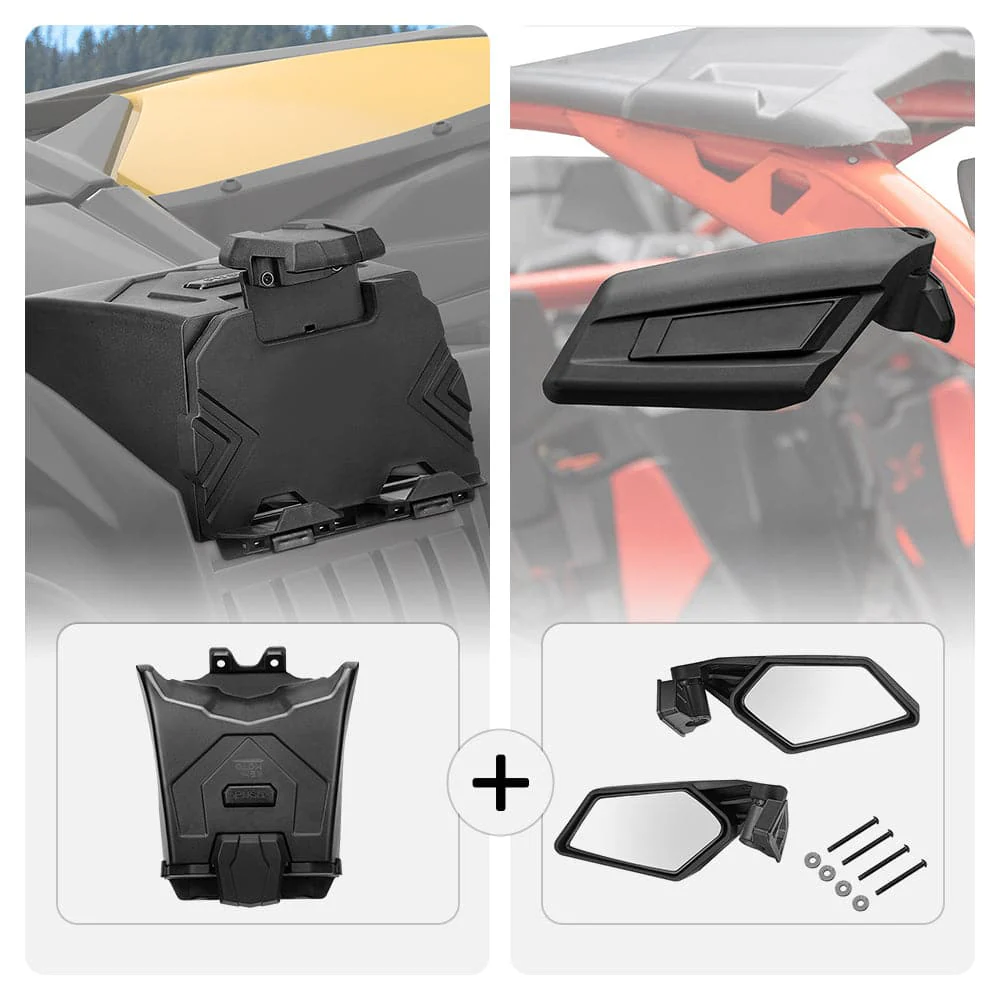 Tablet Holder & Side view Mirrors for Can-Am Maverick X3/MAX - Image 11