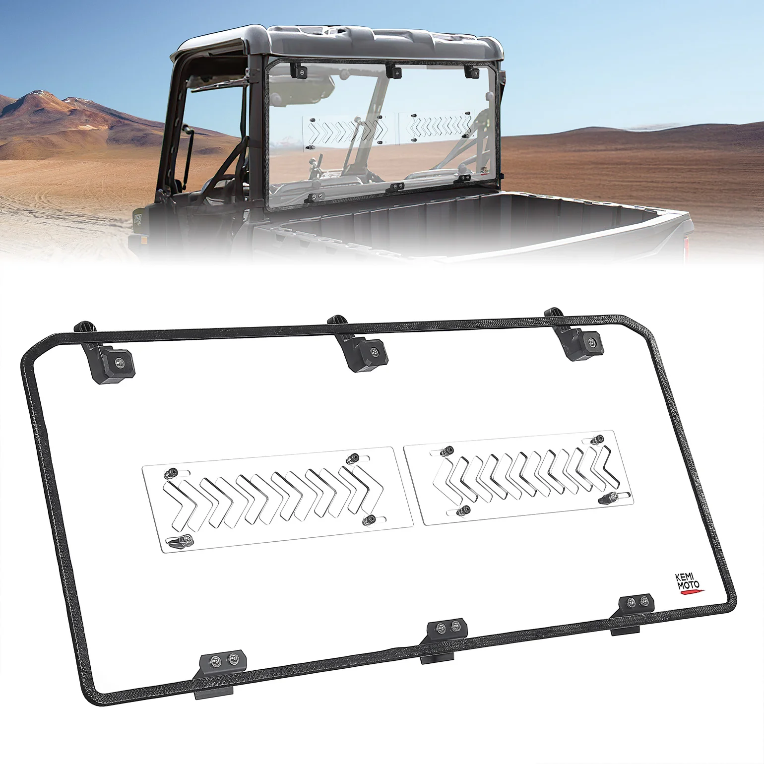 Rear Window for Polaris Ranger Midsize 500/570/SP 570/Crew/ETX/EV 2015-2026 - Image 7