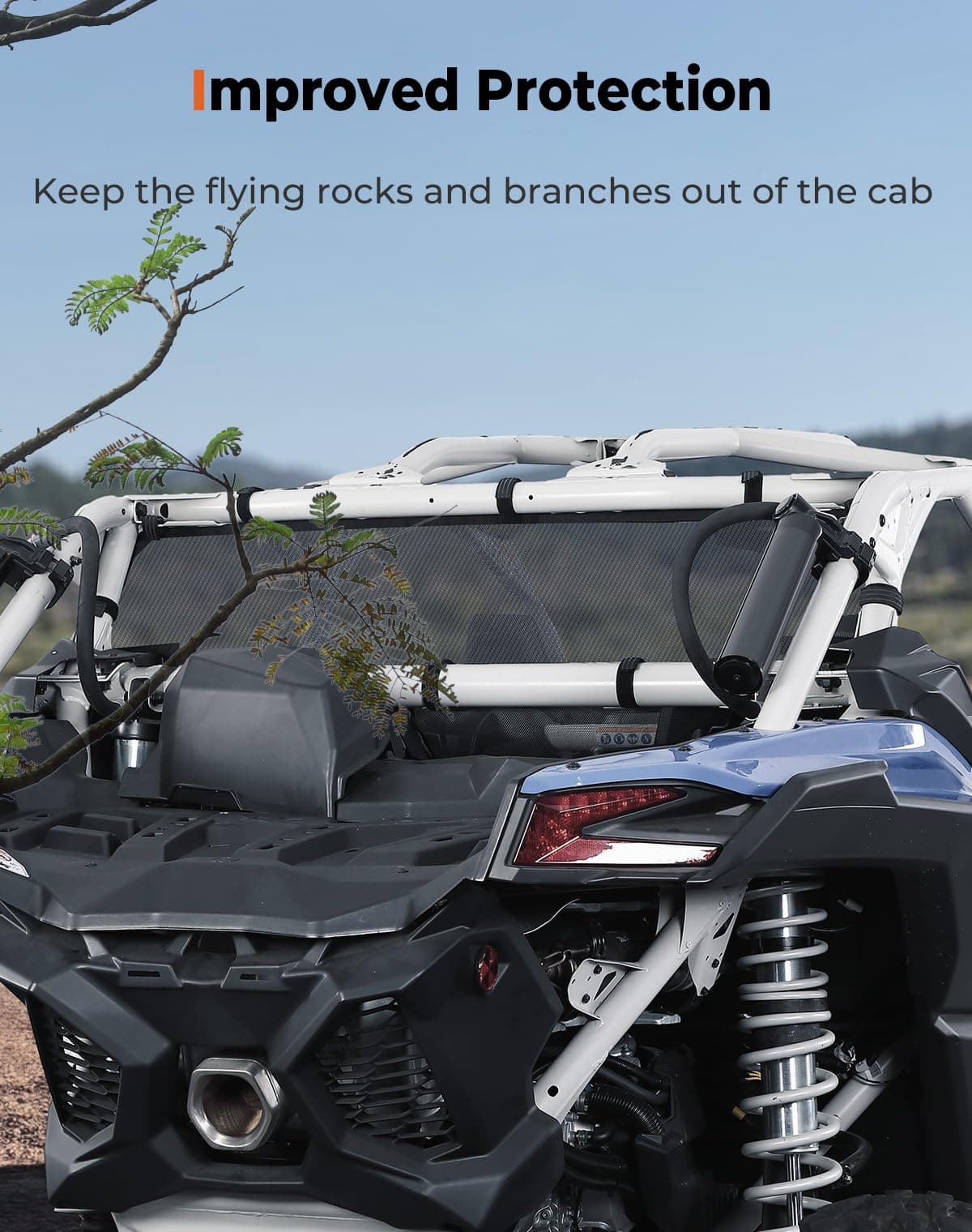 Rear Window Net for Can-Am Maverick X3/MAX - Image 2