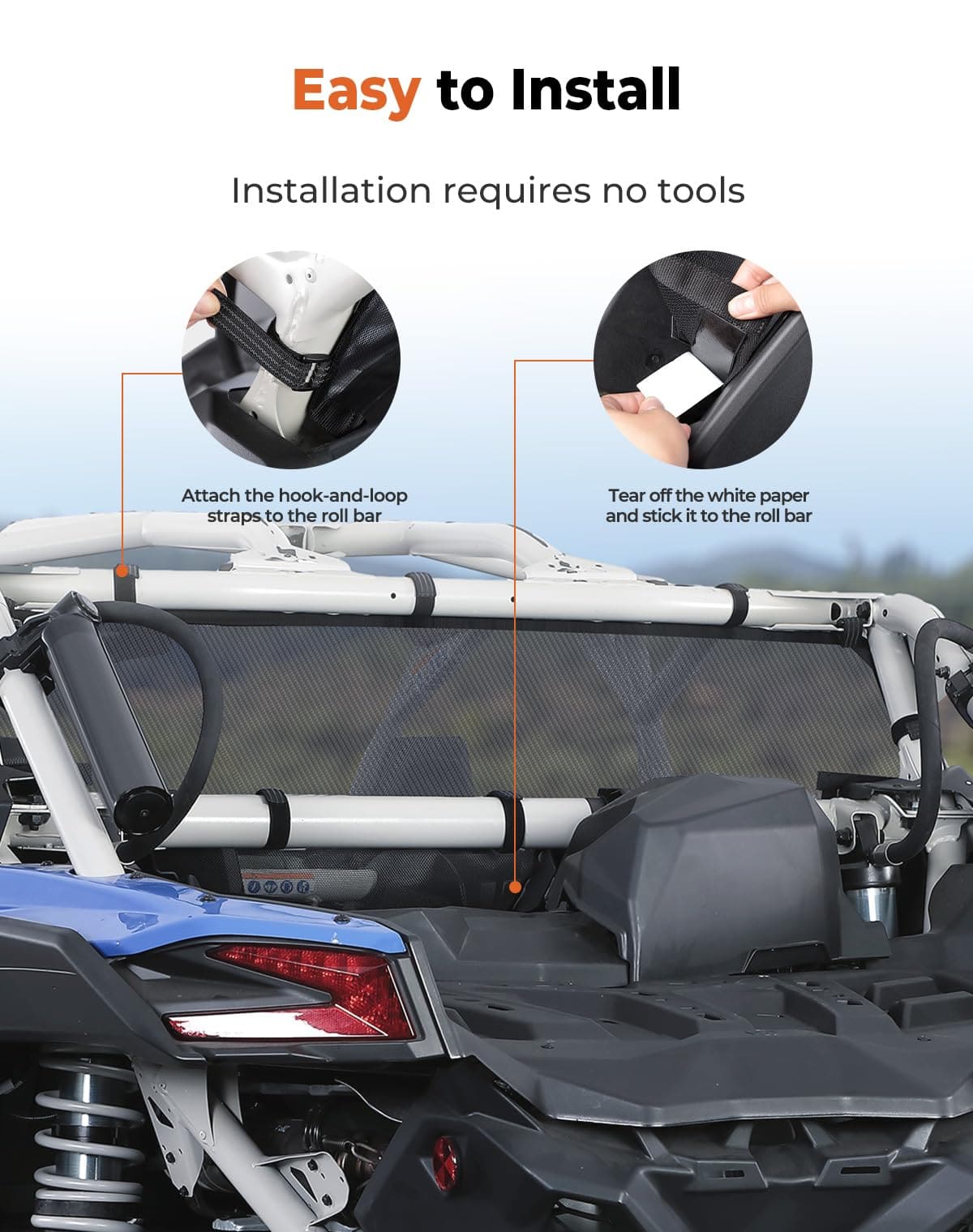 Rear Window Net for Can-Am Maverick X3/MAX - Image 5