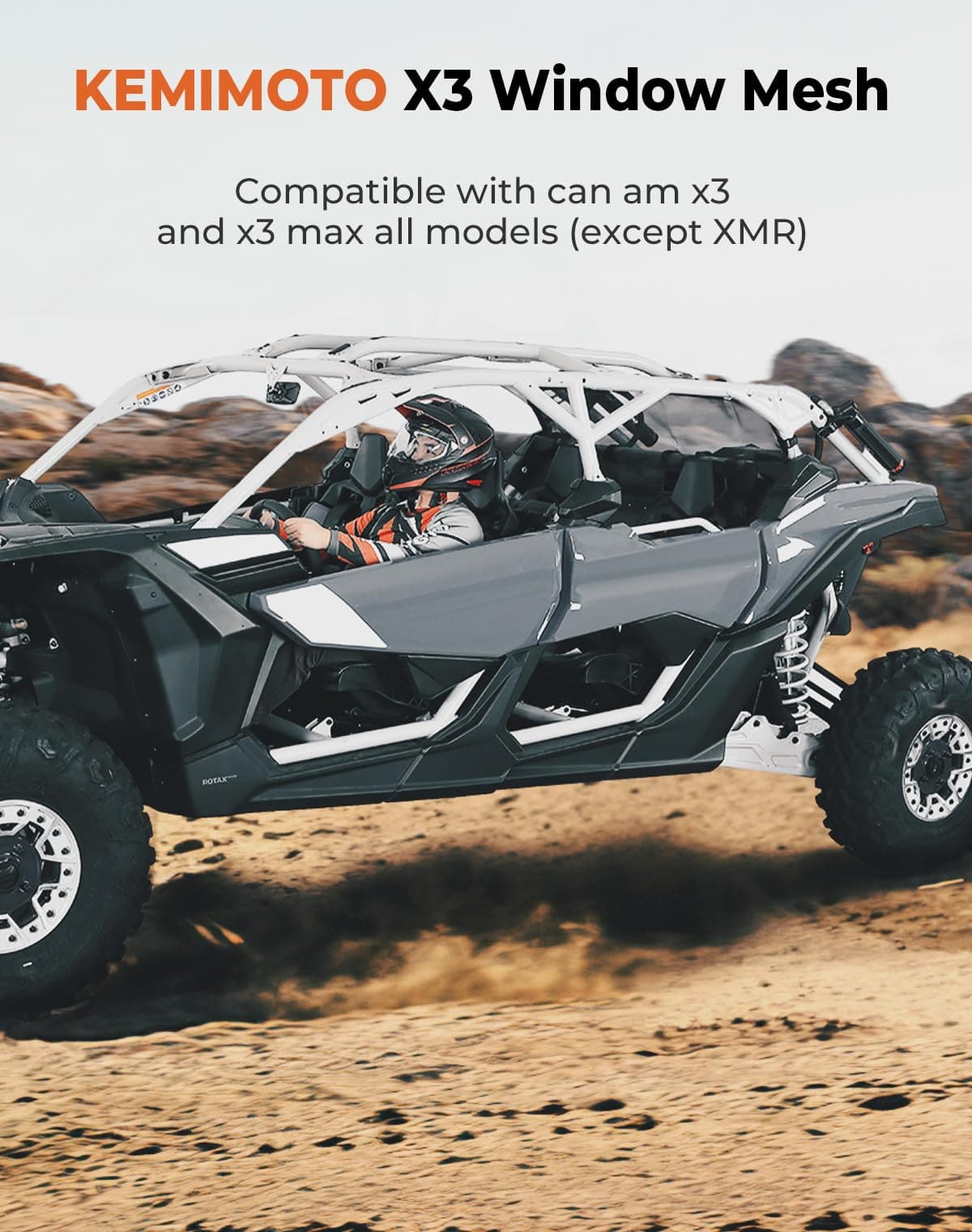 Rear Window Net for Can-Am Maverick X3/MAX - Image 7