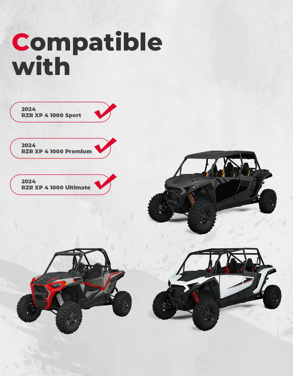 Rear Window Net for Polaris RZR XP 1000/4 1000 2024/2025+ - Image 5