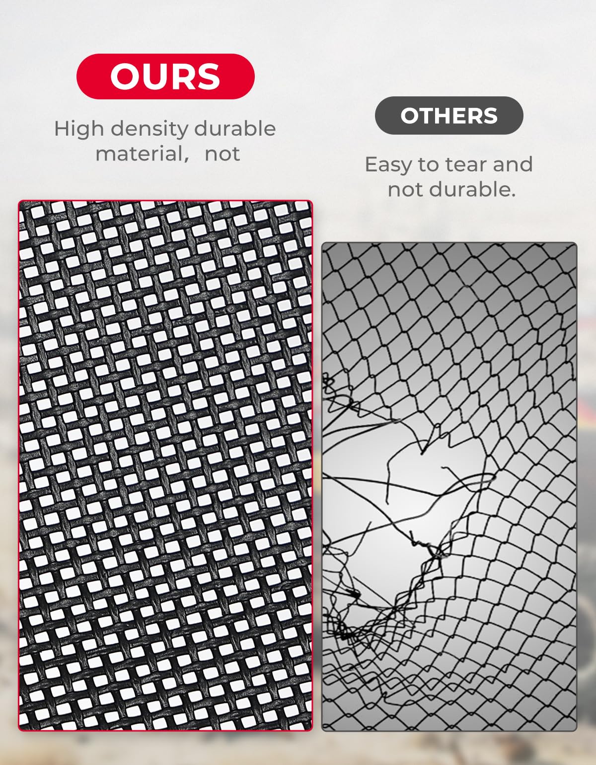 Rear Window Net Soft Windshield for CFMOTO UForce 1000/ 1000 XL - Image 5