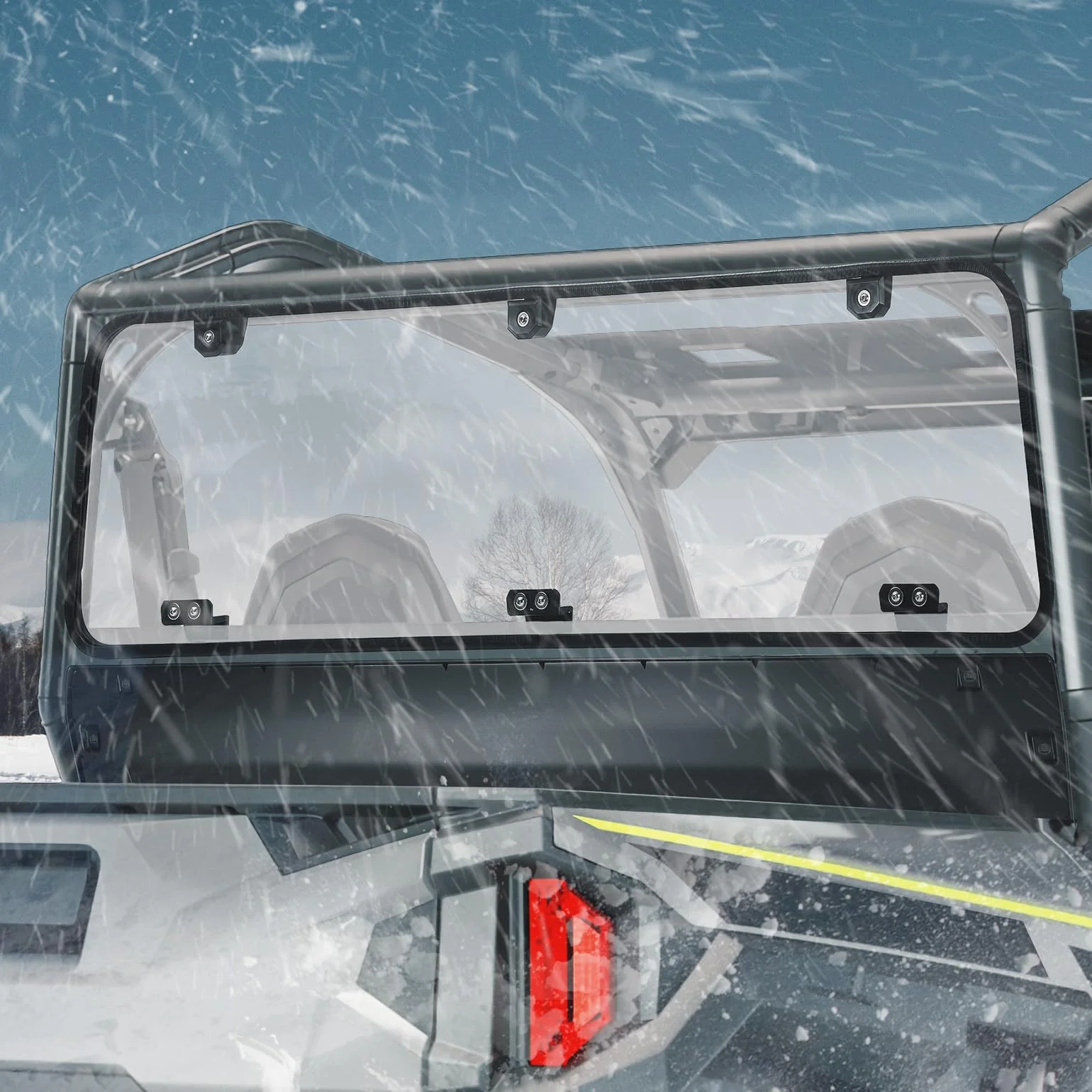 Rear Windshield Clear for Polaris General 1000 / 4 2016-2026 - Image 10