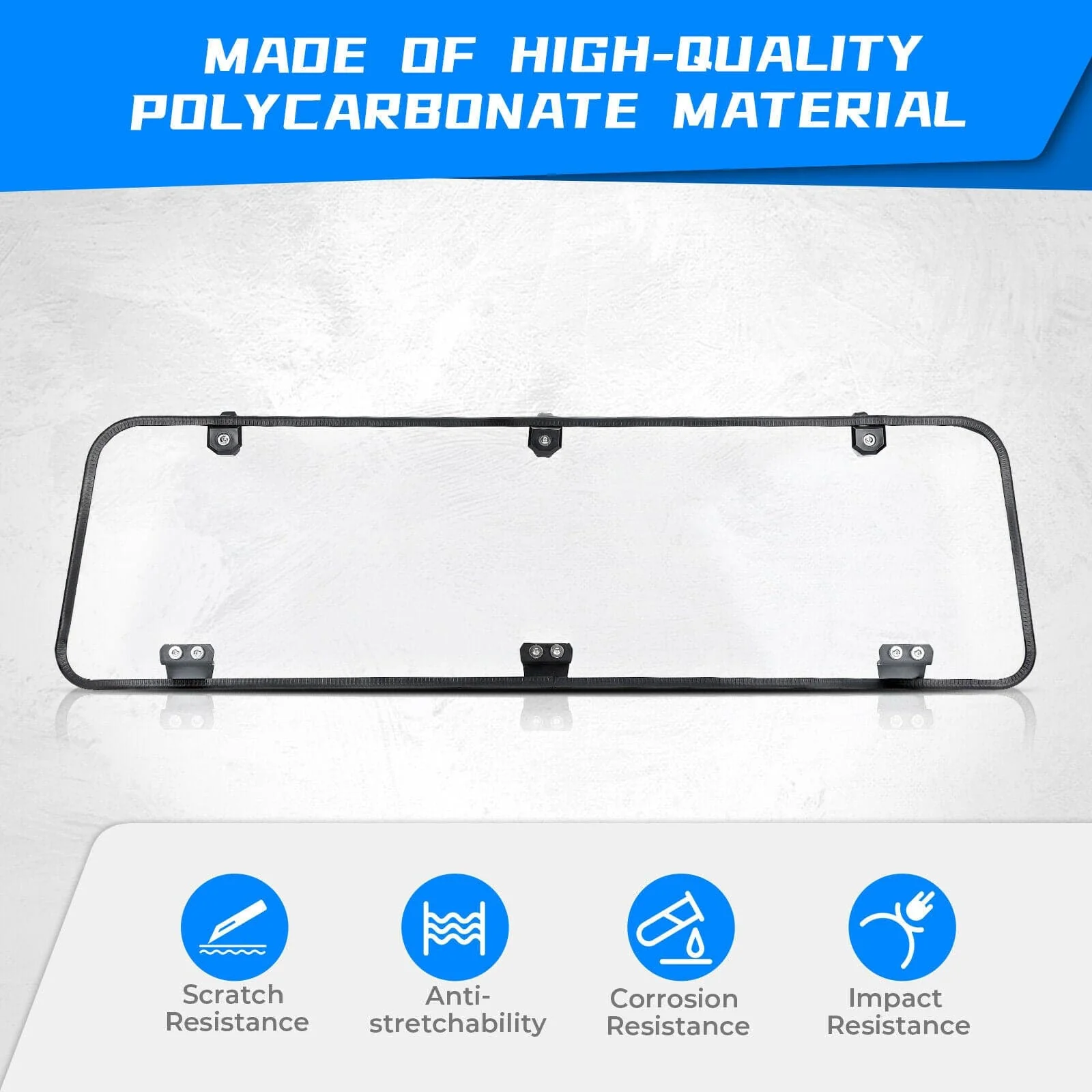 Rear Windshield Clear for Polaris General 1000 / 4 2016-2026 - Image 3