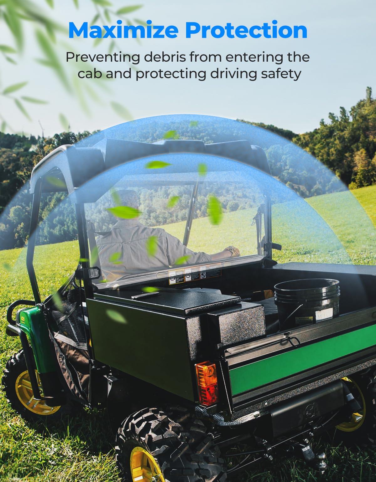 Rear Windshield for John Deere Gator XUV / RSX - Image 5