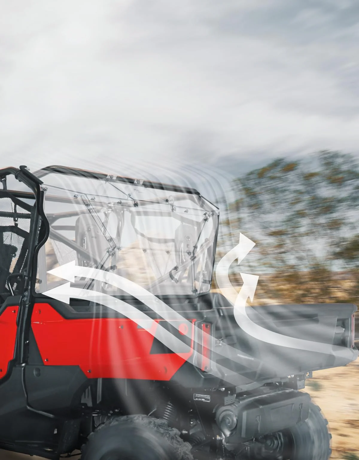 Rear Windshield for Pioneer 1000-6 2023-2026 - Image 8