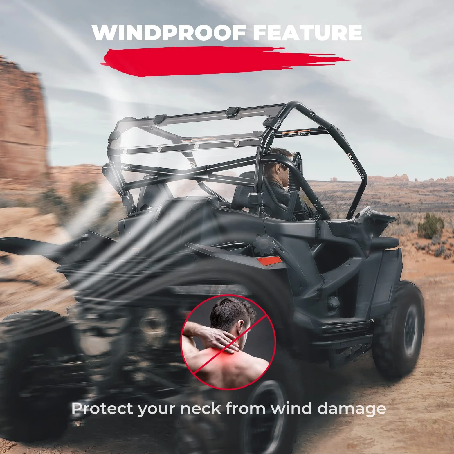 Rear Windshield Scratch Resistant for CFMOTO ZForce 950 - Image 3