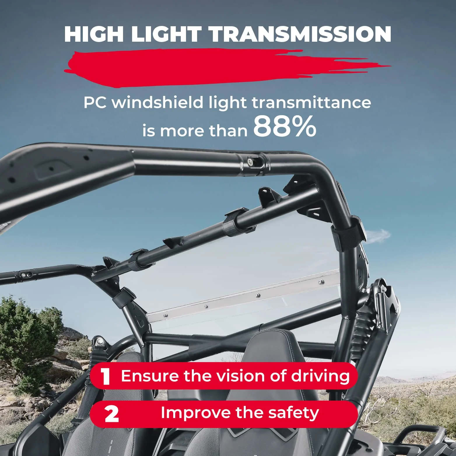 Rear Windshield Scratch Resistant for CFMOTO ZForce 950 - Image 5