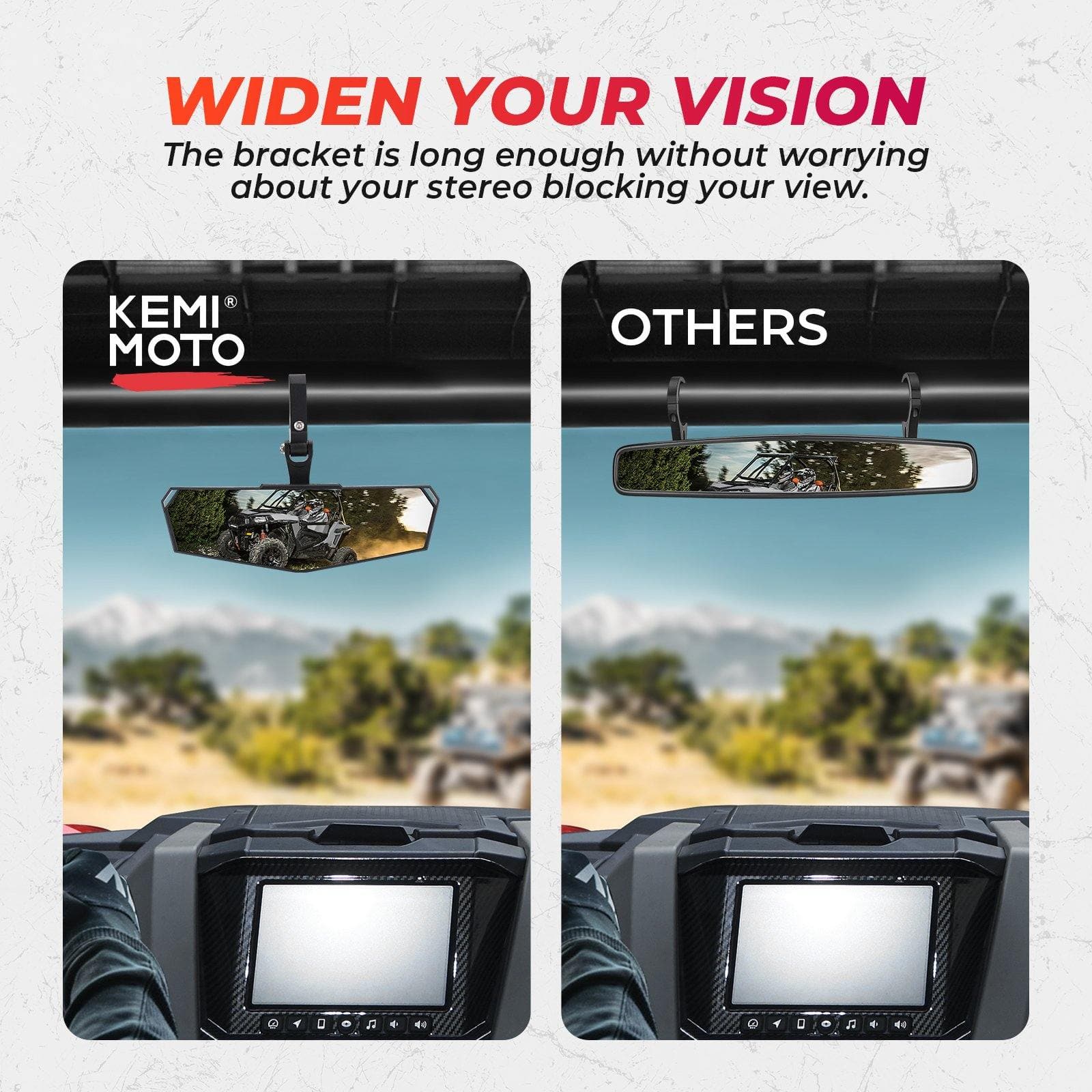 Rearview Mirror for Polaris General 1000 - Image 4