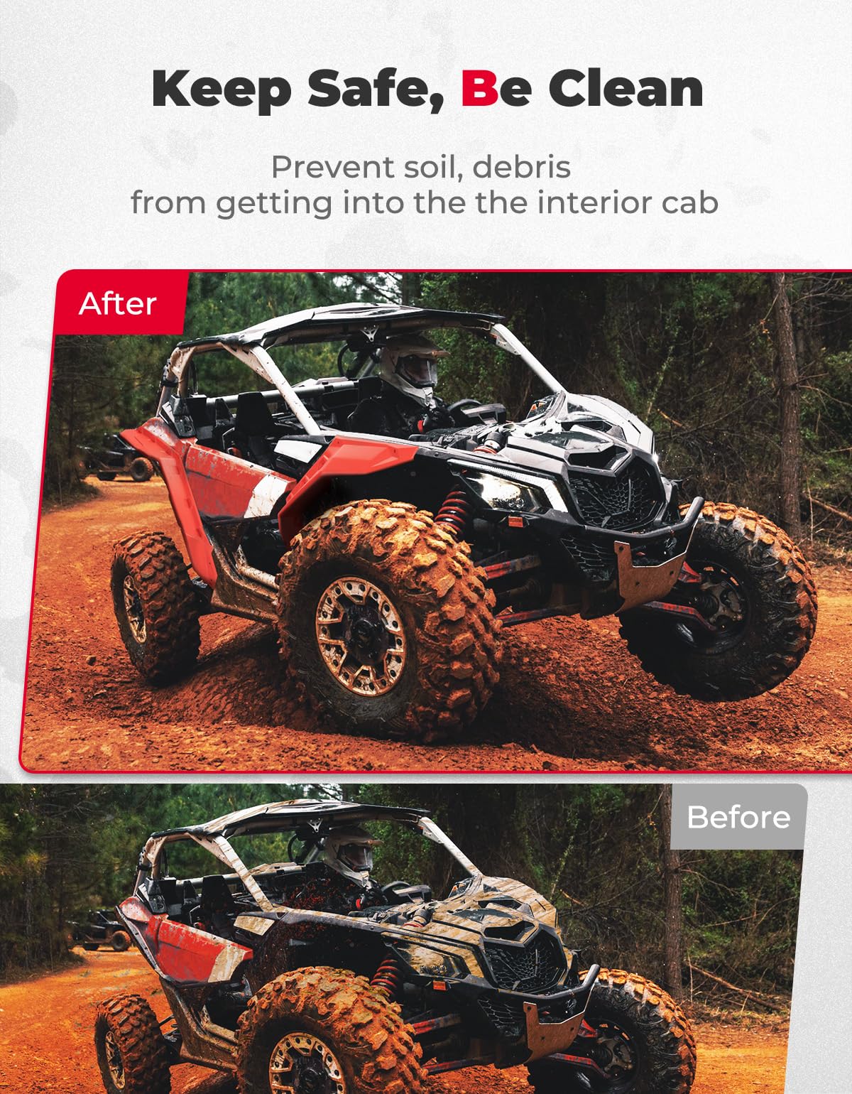 Red Fender Flares for Can-Am Maverick X3 / X3 MAX - Image 5