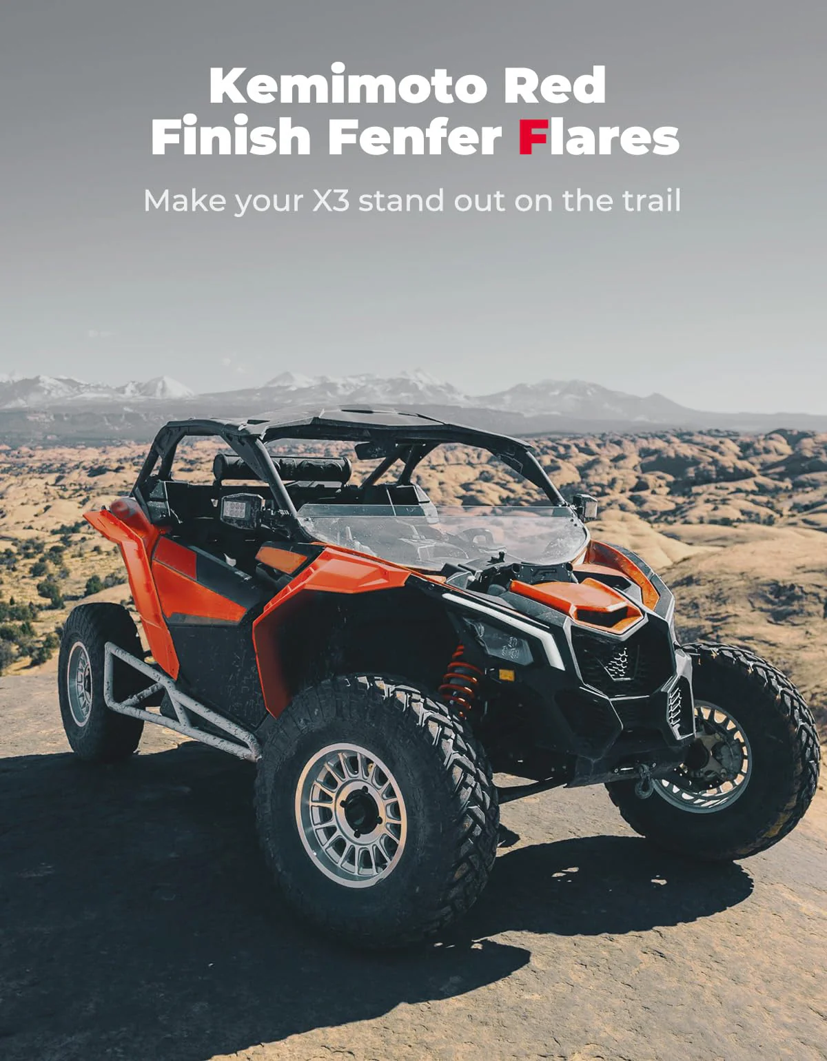 Red Fender Flares for Can-Am Maverick X3 / X3 MAX - Image 7