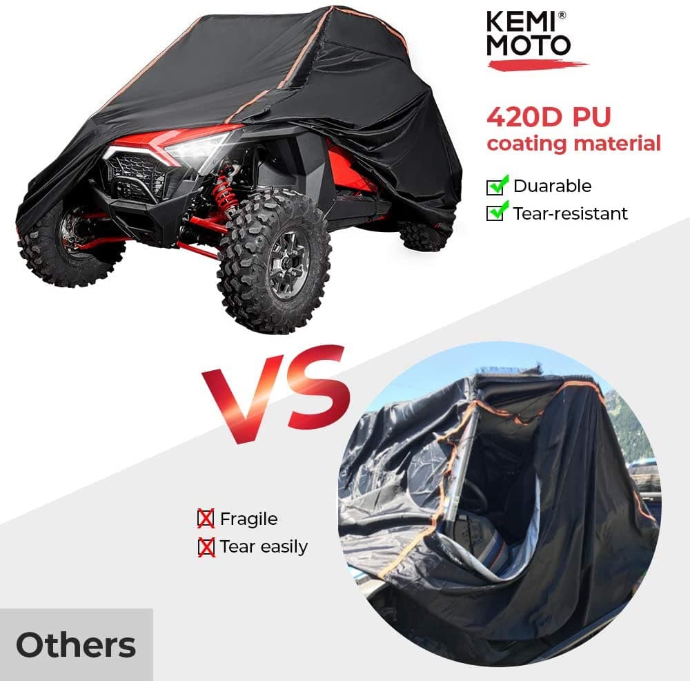 UTV Cover with Rlective Strip Fit Polaris RZR - Image 5