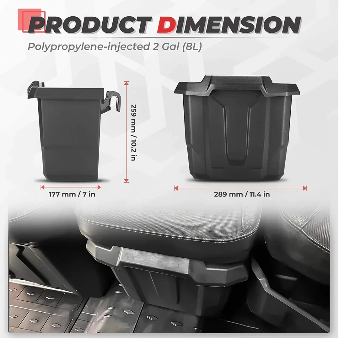 Removable Storage Box & Center Underseat Storage Box for Can Am Defender - Image 6
