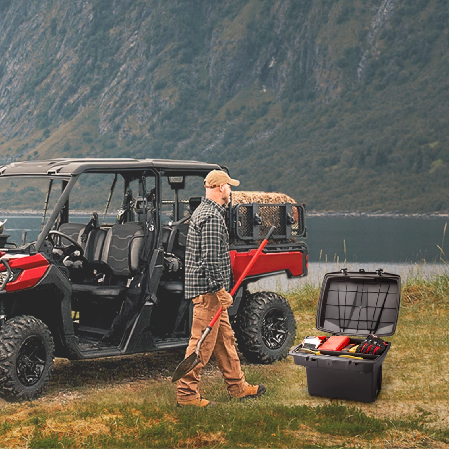 Removable 20L Cargo Storage Box for Can Am Defender HD5|7|8|9|10 - Image 11
