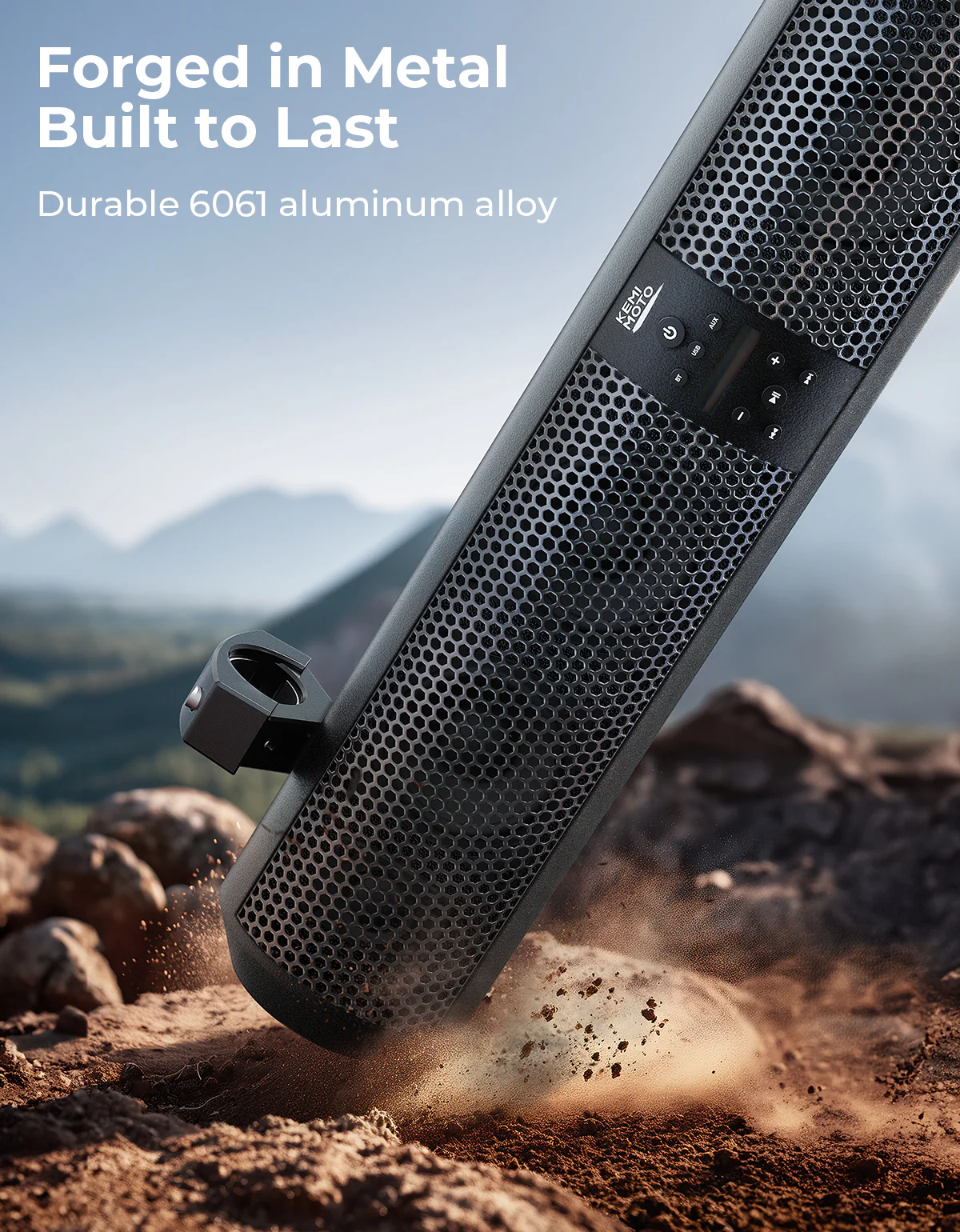 RGB UTV Soundbar, 28" SXS Speaker for Can Am Maverick X3/ RZR w/ 1.56"- 2.25" Roll Bar - Image 5