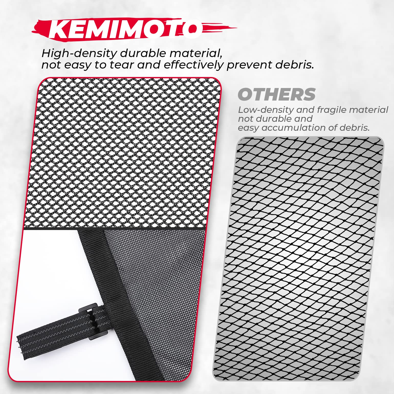 PVC Mesh Window Nets Door Nets for Polaris RZR XP 1000 4 Door 2014-2023 - Image 6