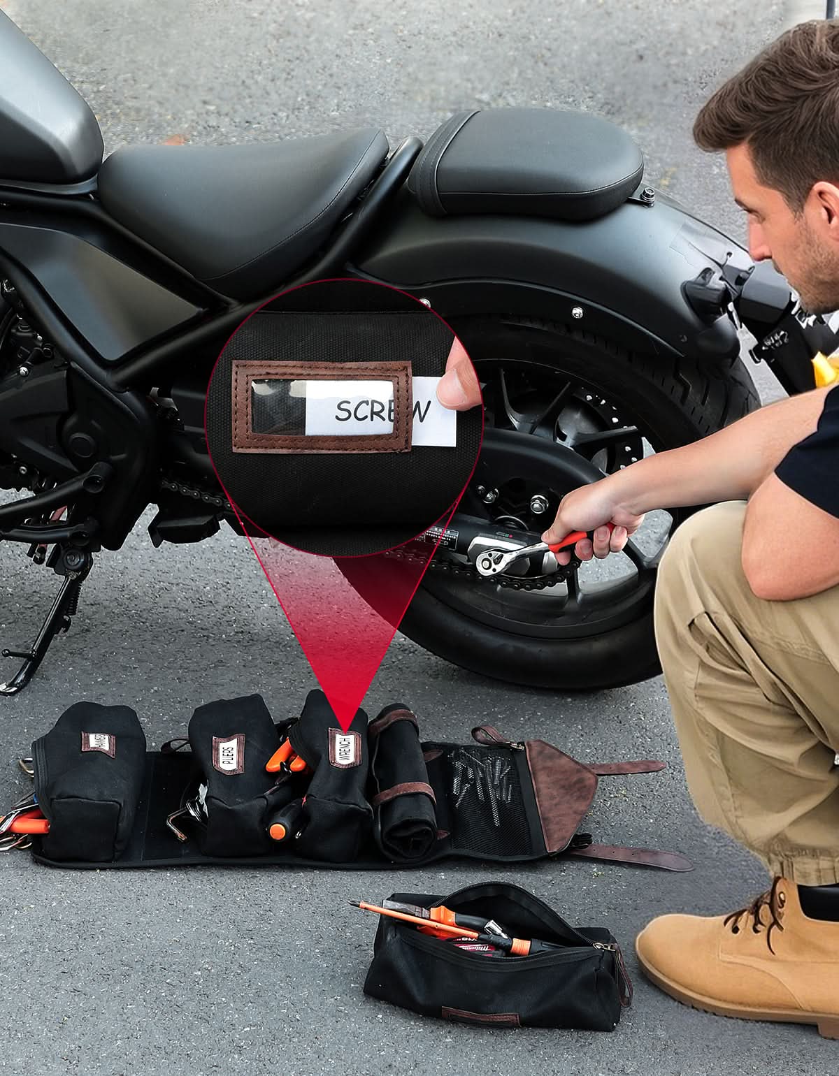 Roll Up Tool Bag for Motorcycle|ATV|UTV - Image 7