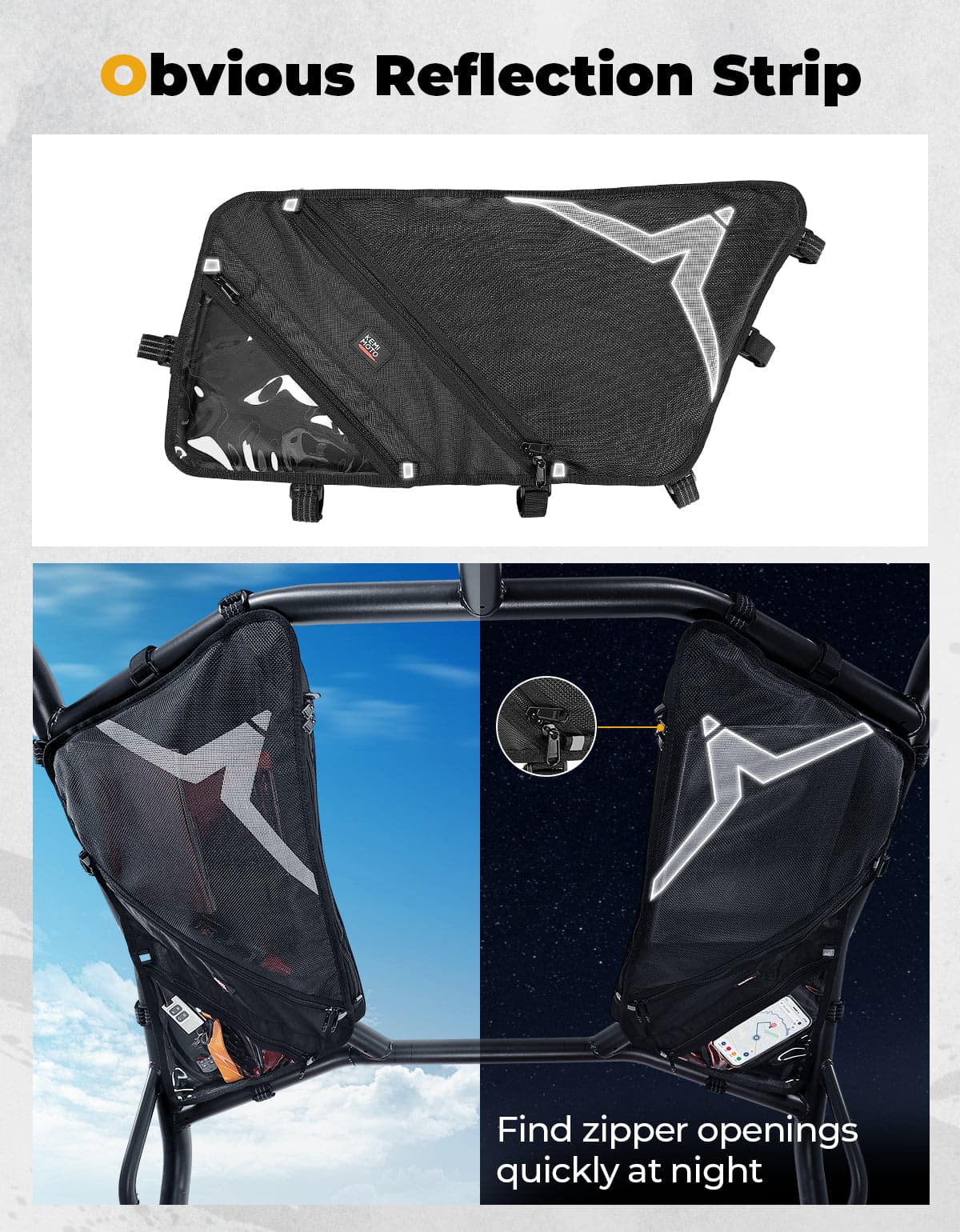 Roof Bag 1680D Waterproof for CFMOTO ZForce 500 | 800 | 1000 - Image 4
