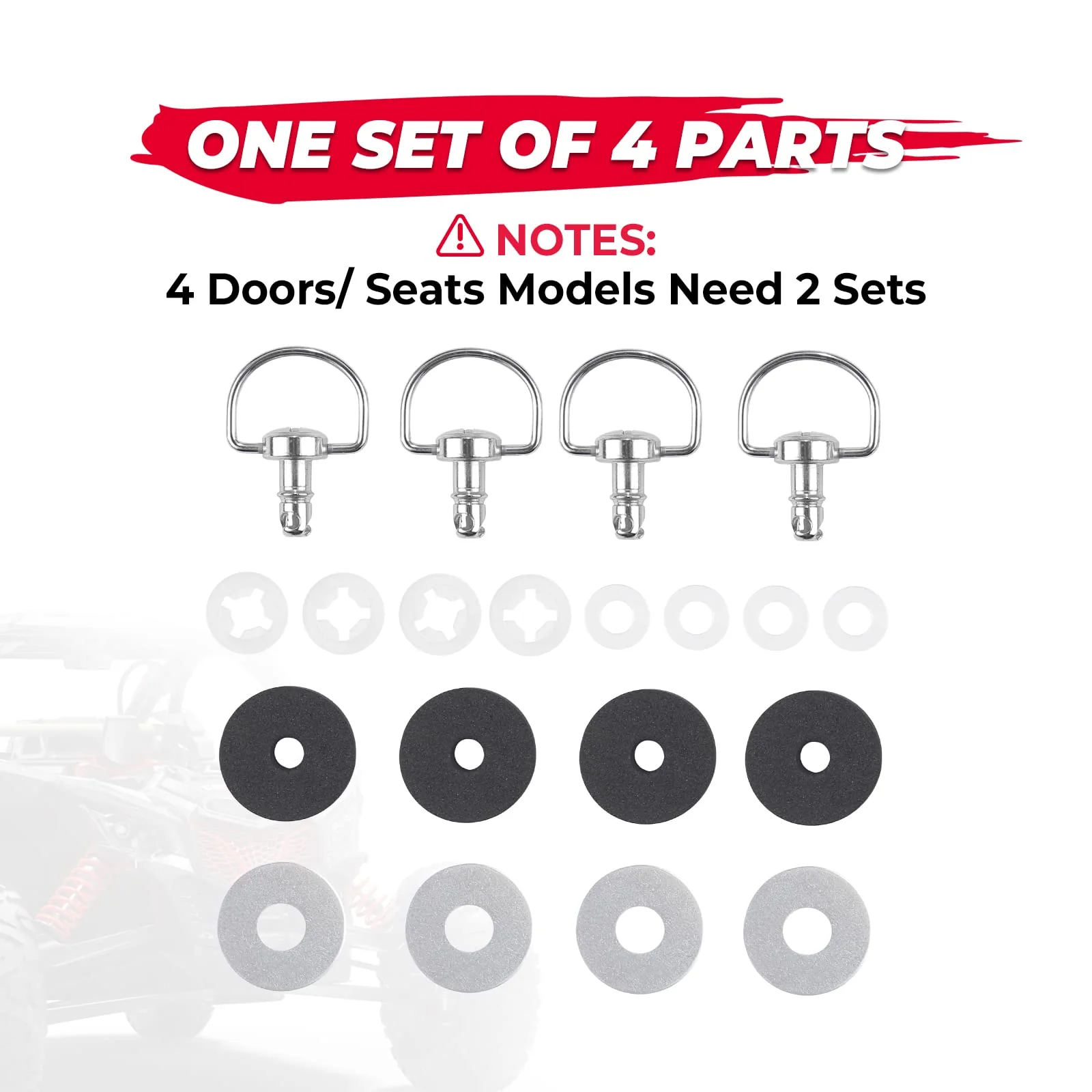 Roof Pins Quick Release Bolts For Can-Am Maverick X3 / X3 MAX - Image 5
