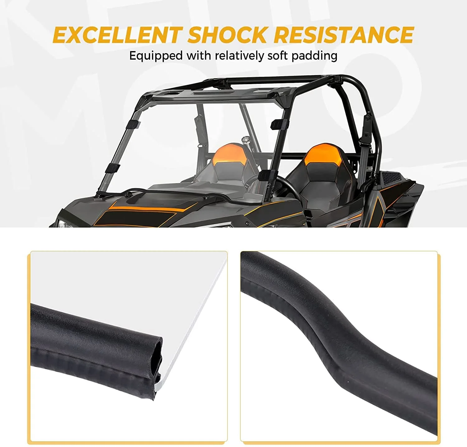 Front Full Windshield for Polaris 1000 / XP 1000 / 4 1000 2014-2018 - Image 4