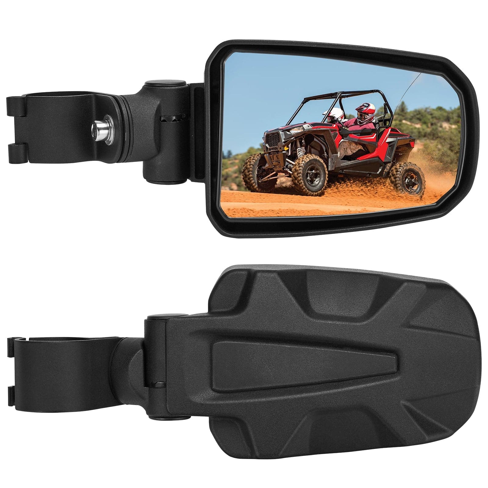 Adjustable Side View Mirror for 1.75" Roll Cage For Polaris RZR - Image 3