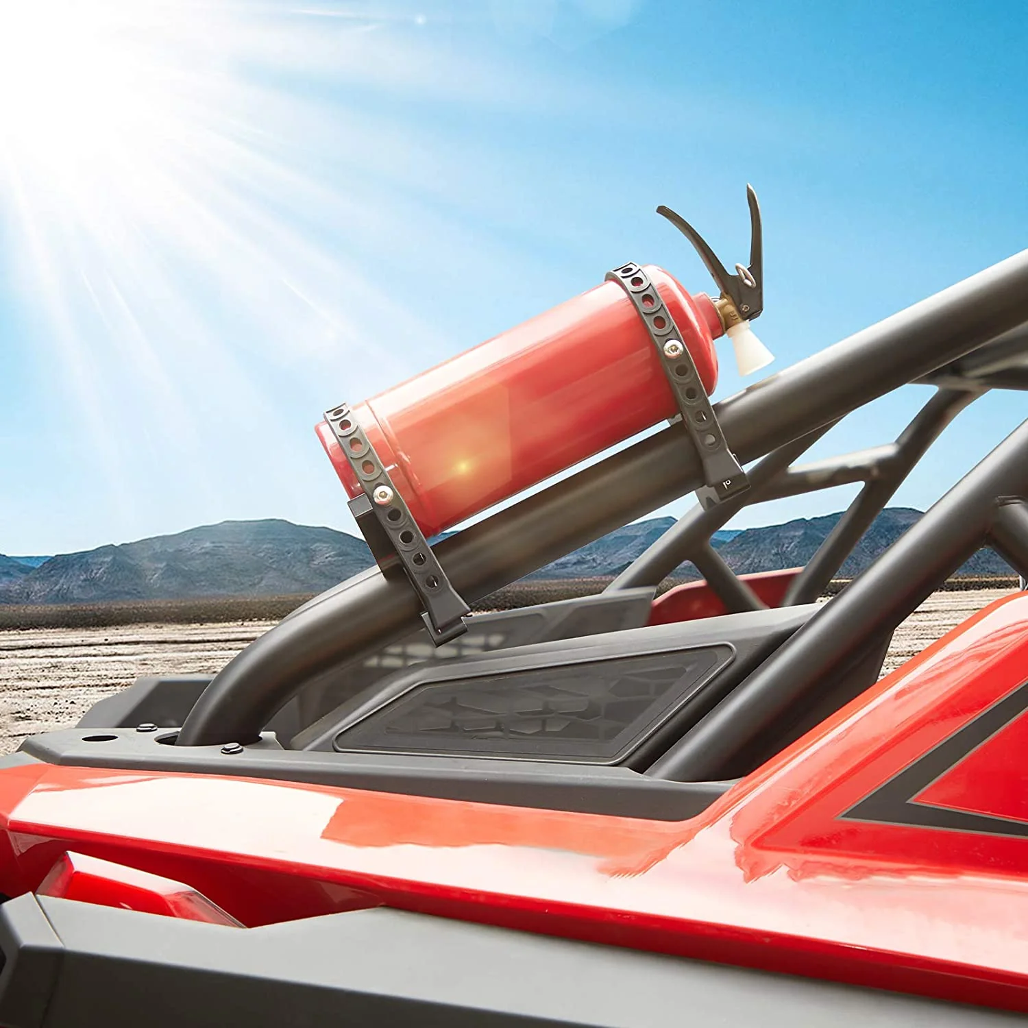 UTV Fire Extinguisher Holder Fit Polaris RZR, Can Am X3, Kawasaki Teryx - Image 7