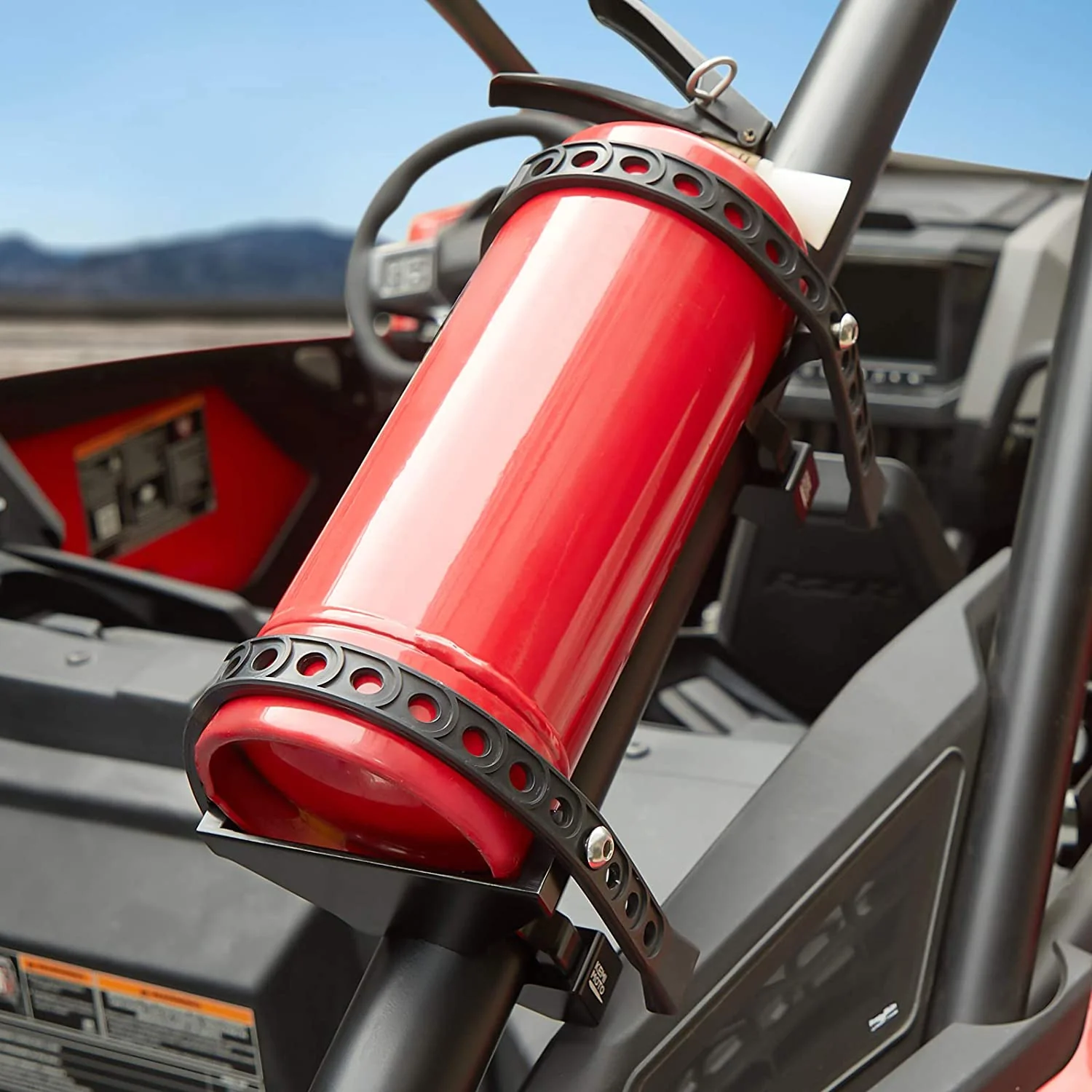 UTV Fire Extinguisher Holder Fit Polaris RZR, Can Am X3, Kawasaki Teryx - Image 8