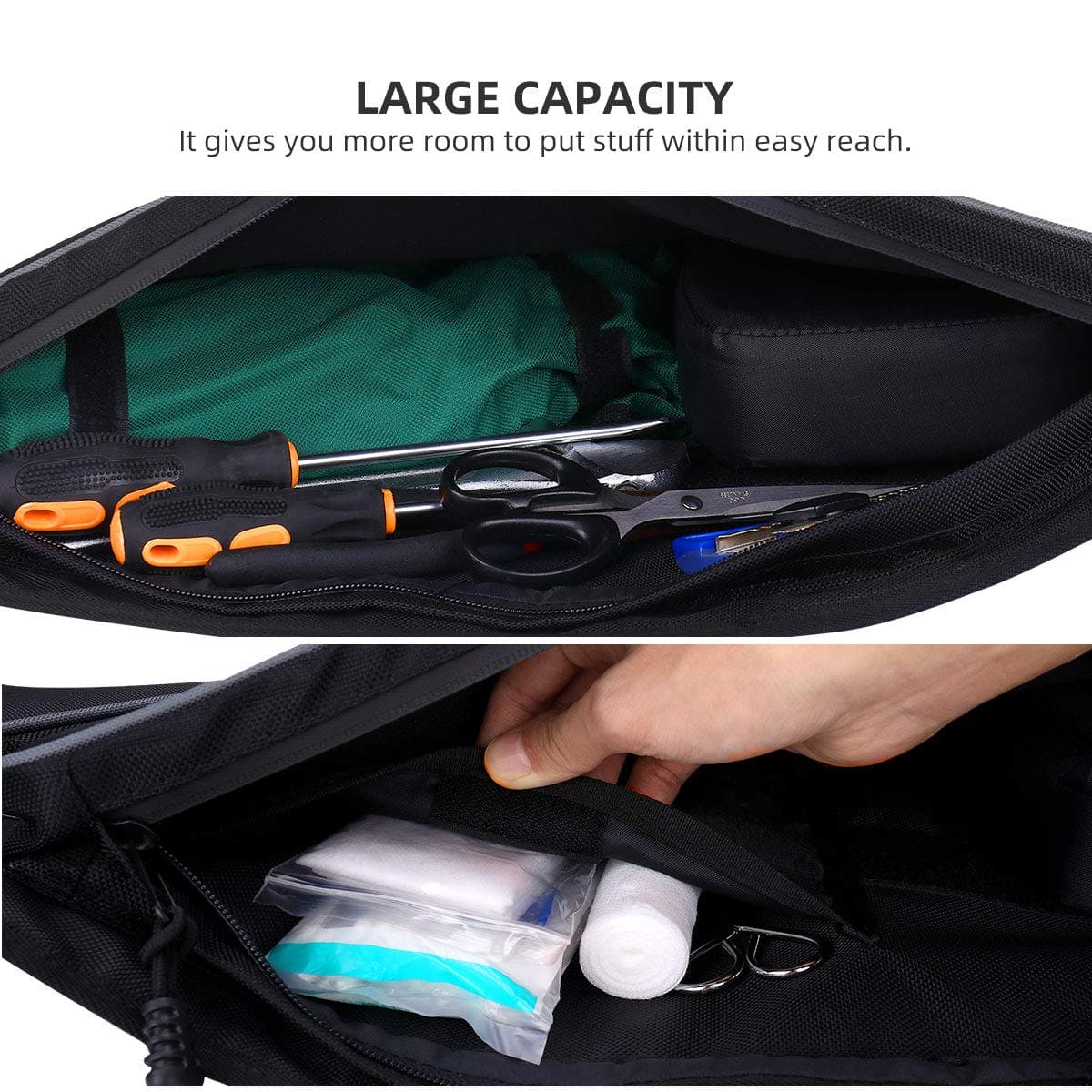 Front Door Bags with Removable Knee Pad for RZR PRO XP 2020-2024 - Image 3