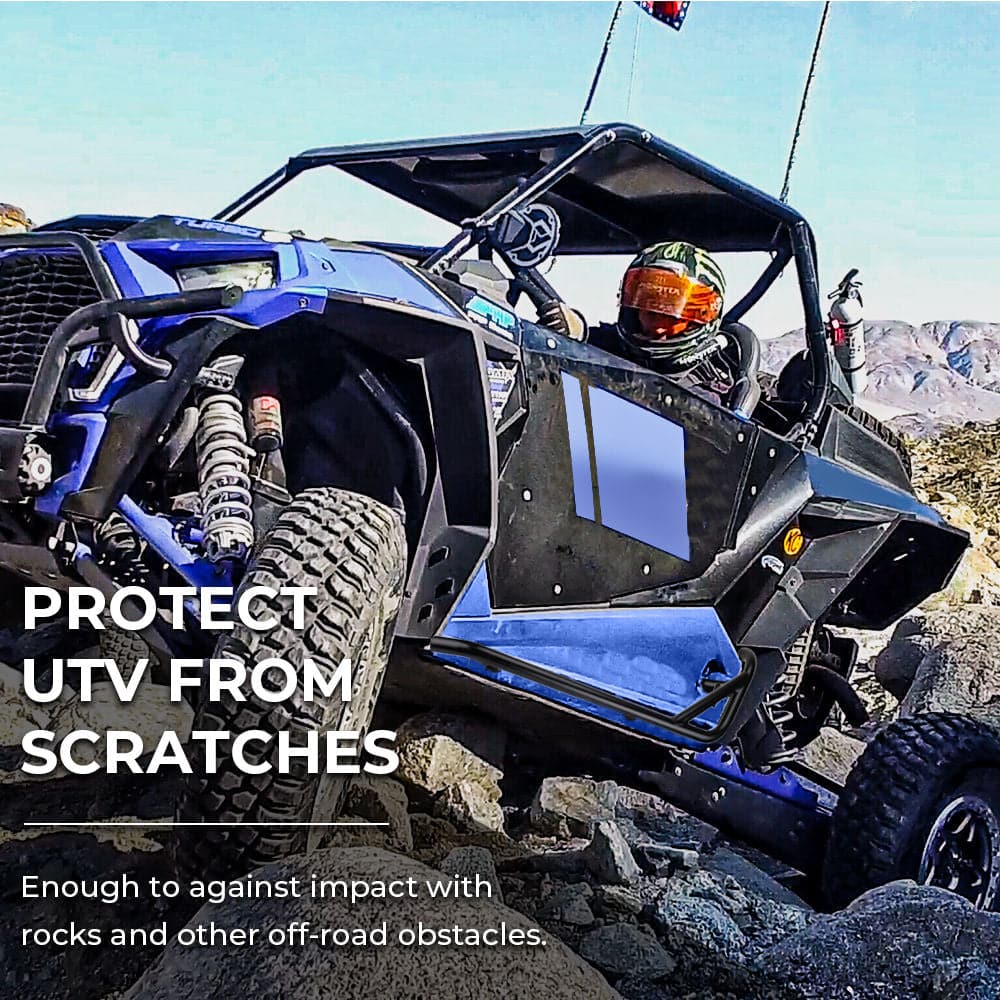 Spare Tire Carrier Mount & Side Nerf Bars Rock Sliders for Polaris RZR XP 1000 - Image 12