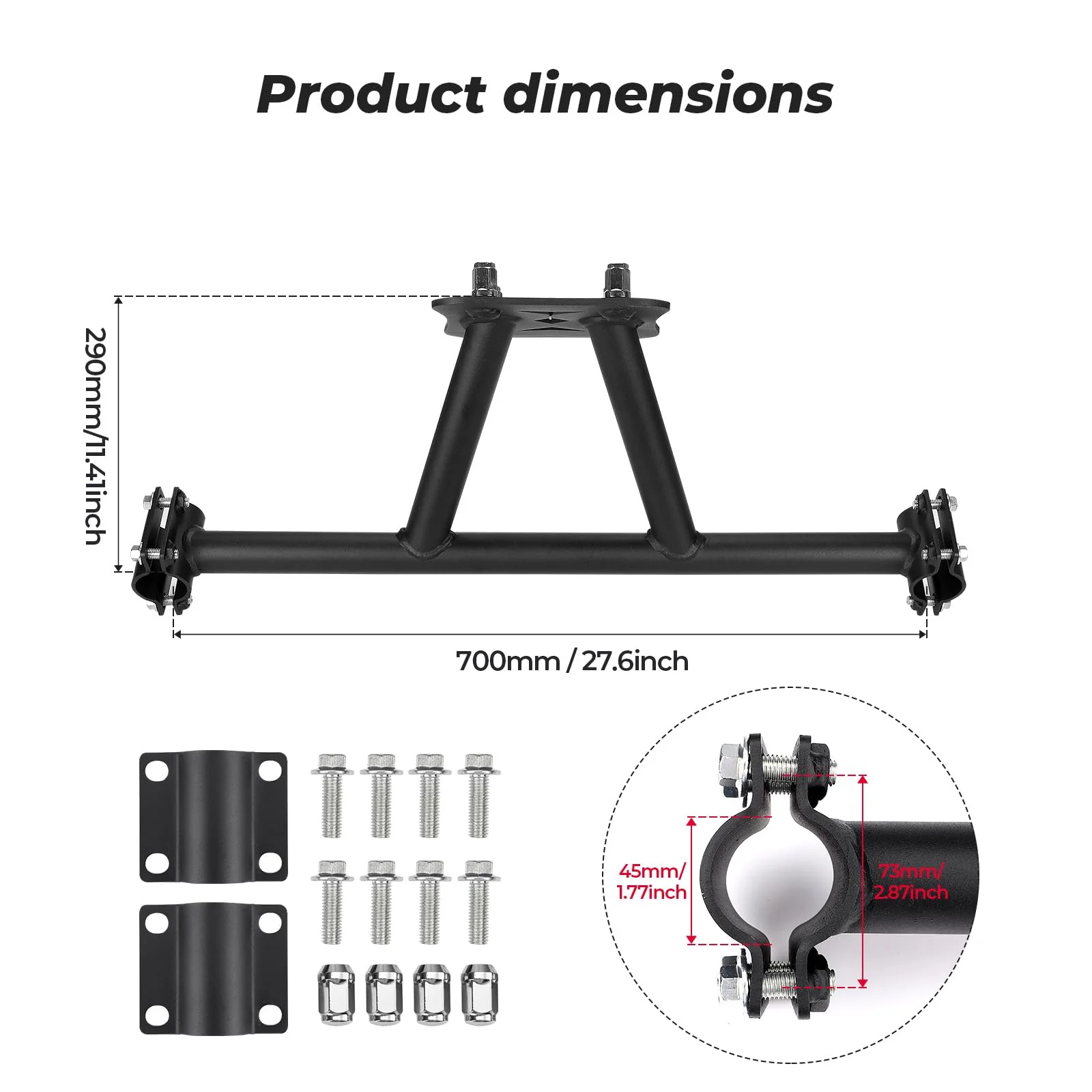 Spare Tire Carrier Mount for Polaris RZR XP 1000/4 1000 /Turbo - Image 5