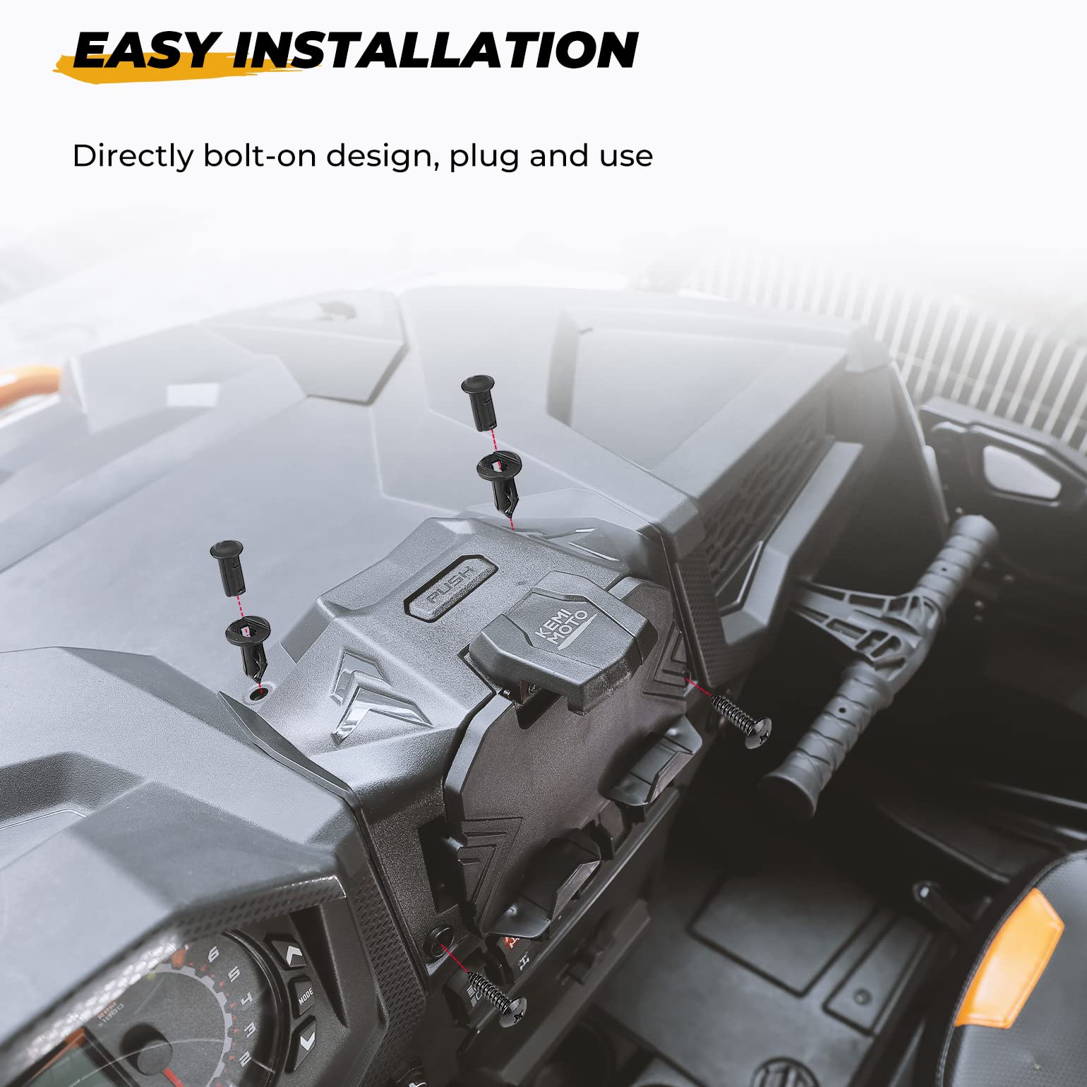 Electric Device GPS Mount Storage Box for Polaris RZR XP 1000/ XP Turbo - Image 7
