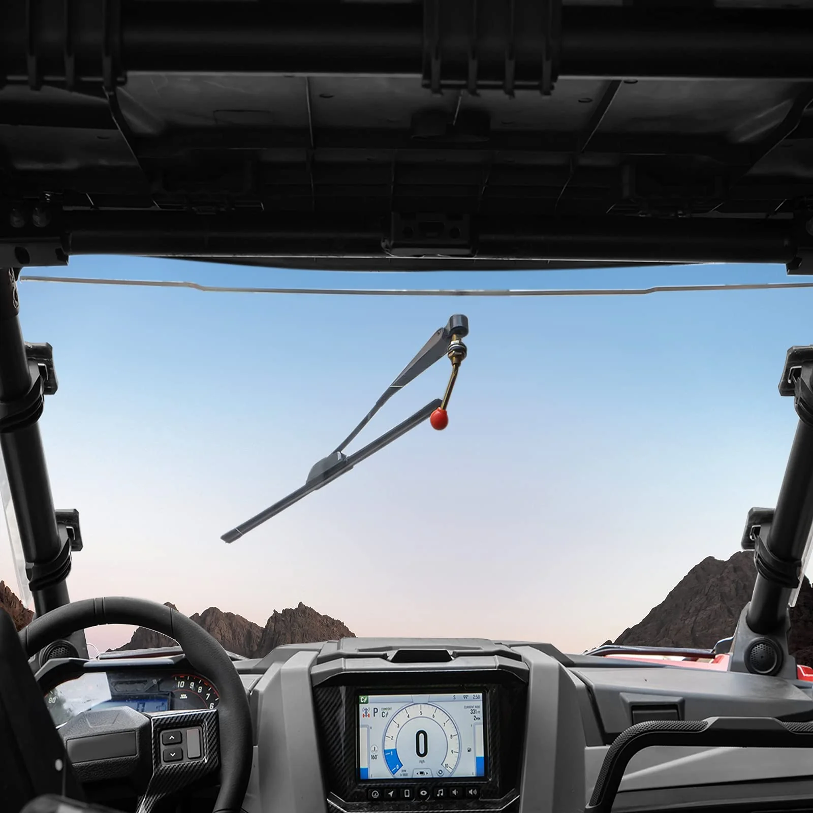 UTV Hand Operated Manual Windshield Wiper Kit - Image 3